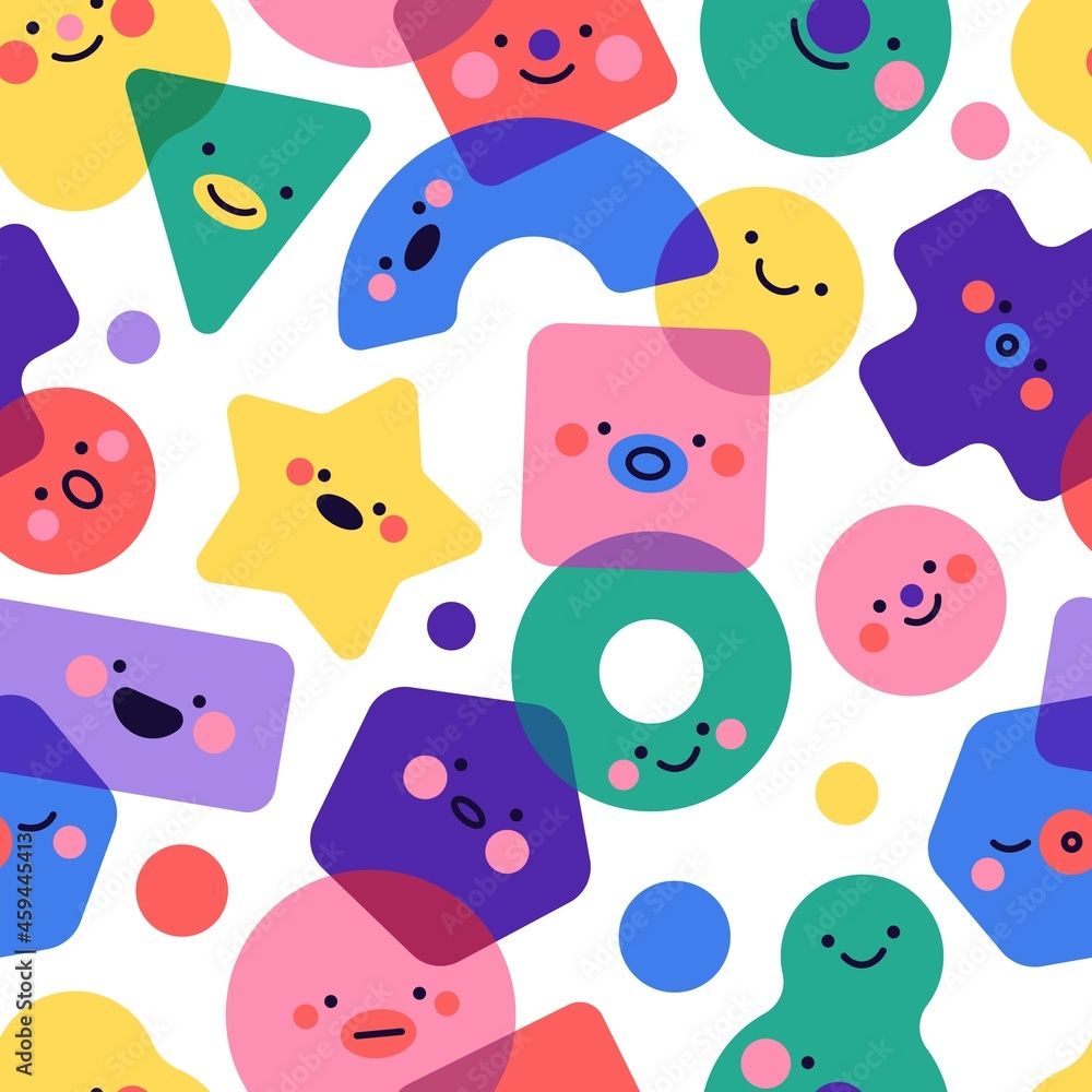 1000x1000 Seamless pattern geometric shapes