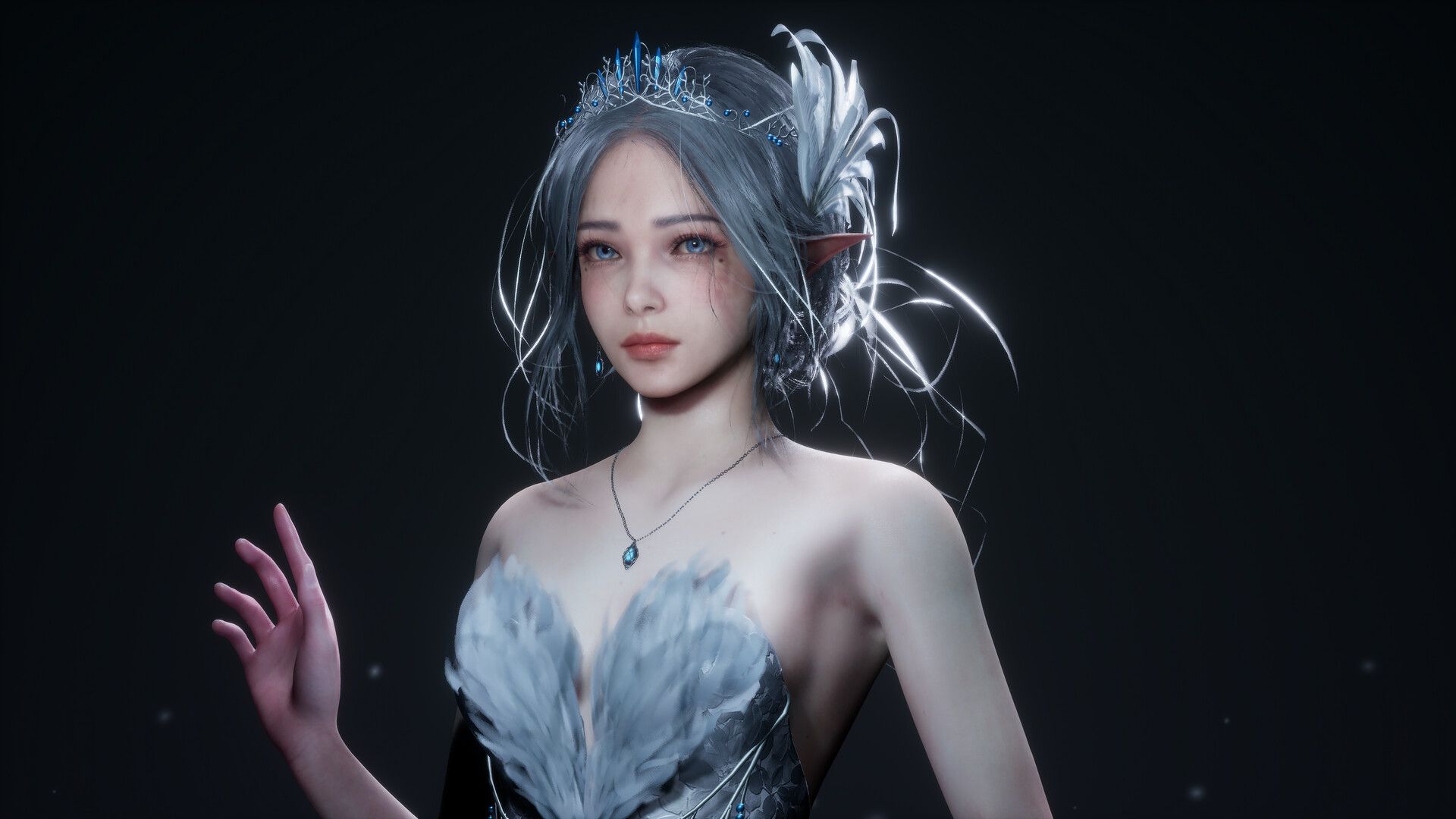 1920x1080 WLOP Princess 3D FanArt