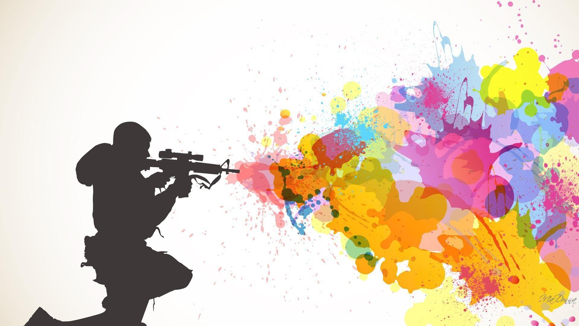 1920x1080 Splatter Paint Wallpaper