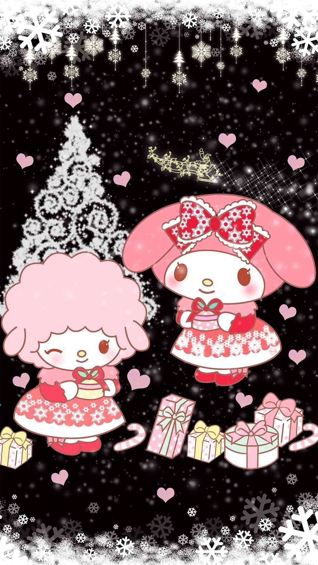 1080x1920 Christmas My Melody Wallpaper