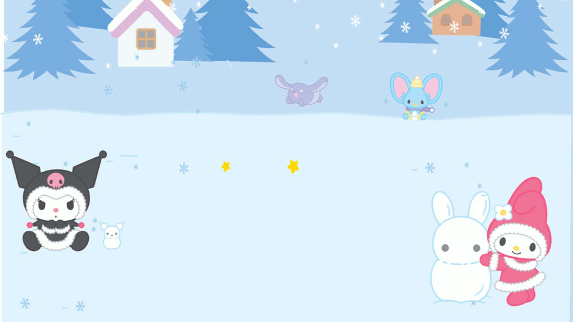 1920x1080 Winter Kuromi Wallpaper