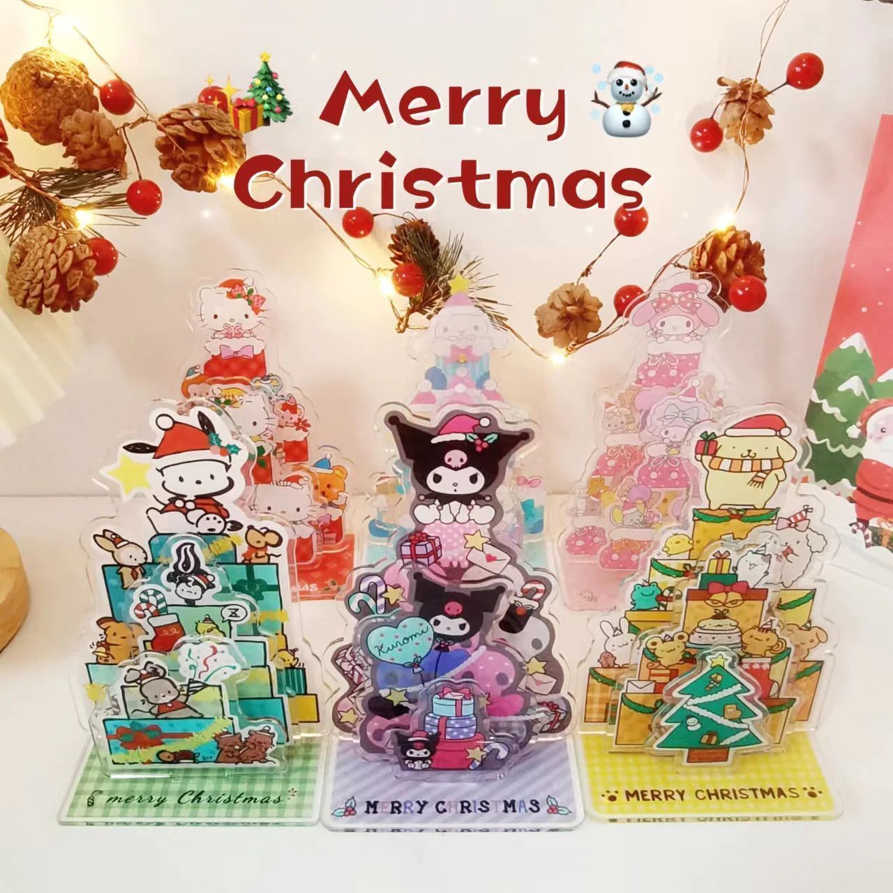 1280x1280 Sanrio Christmas Multi Layer Acrylic