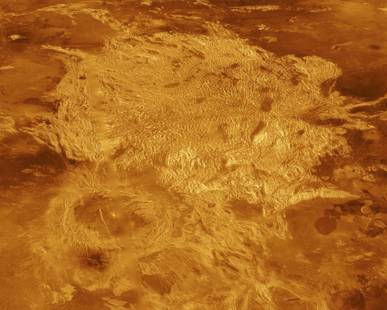 1280x1024 Venus Planet Surface