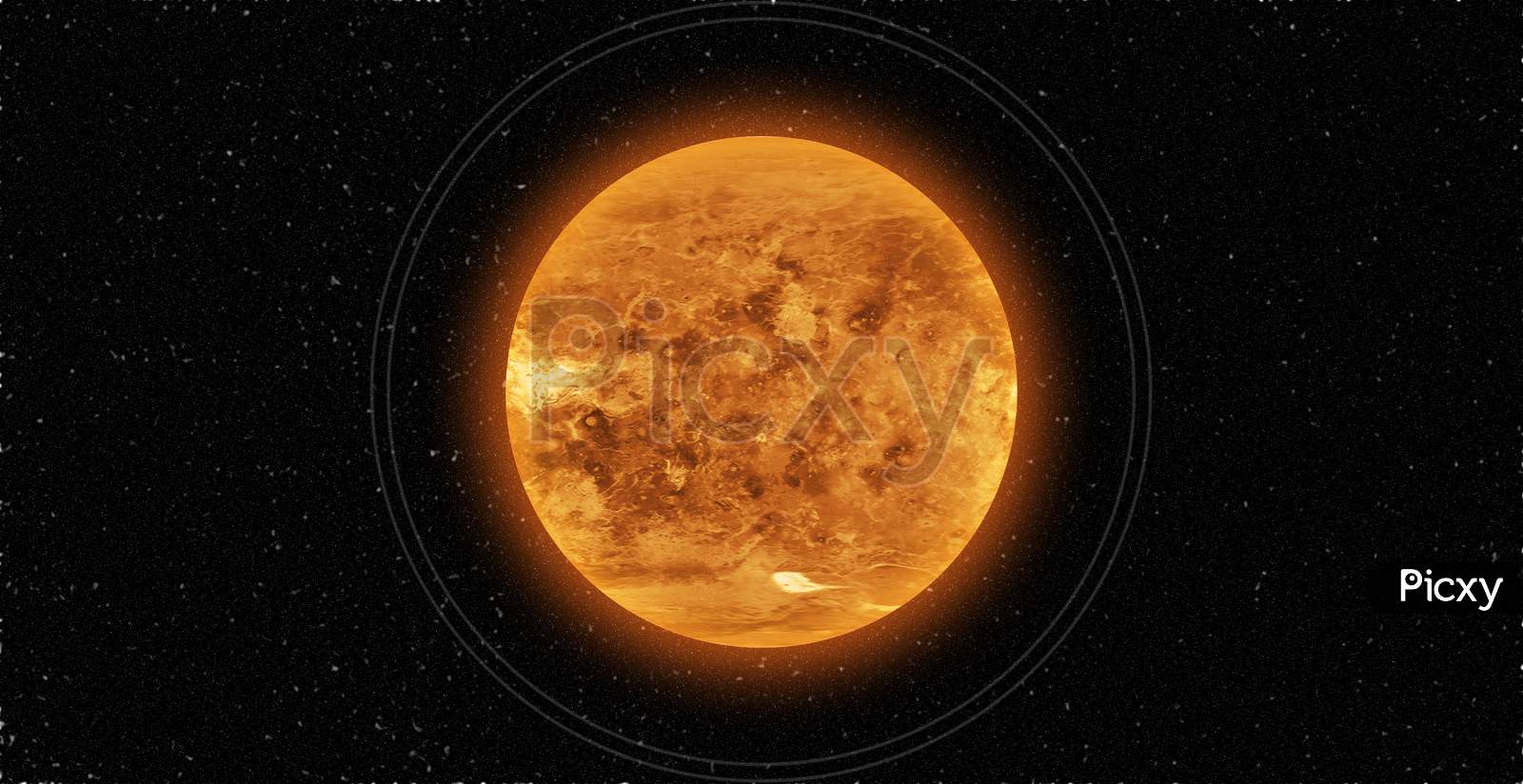 1600x824 Image of Venus surface. Venus in 360