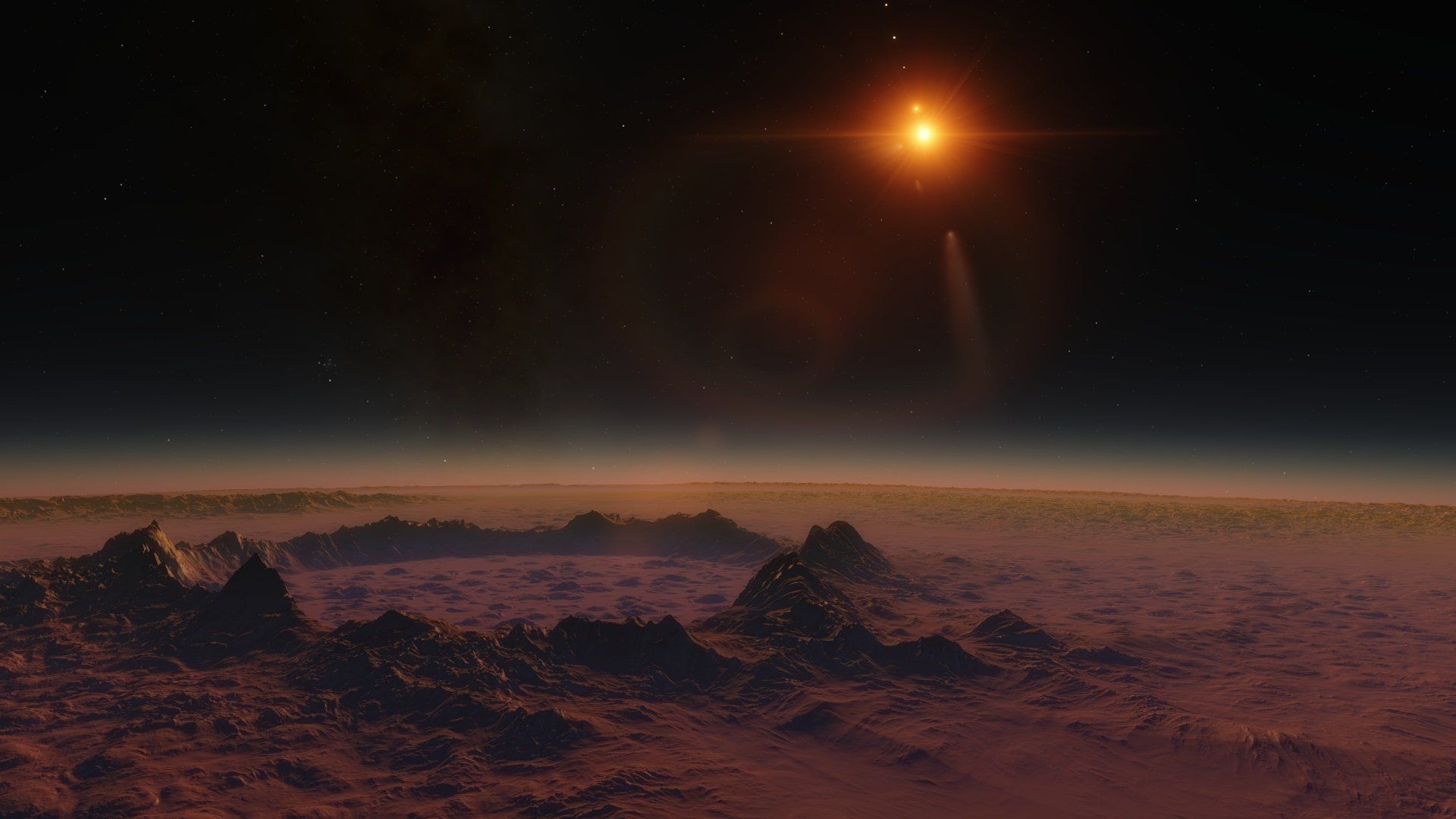 1920x1080 Space Engine Planetary Vista HD Wallpaper