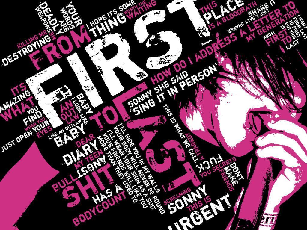 1024x768 Pink and Black Desktop Wallpaper