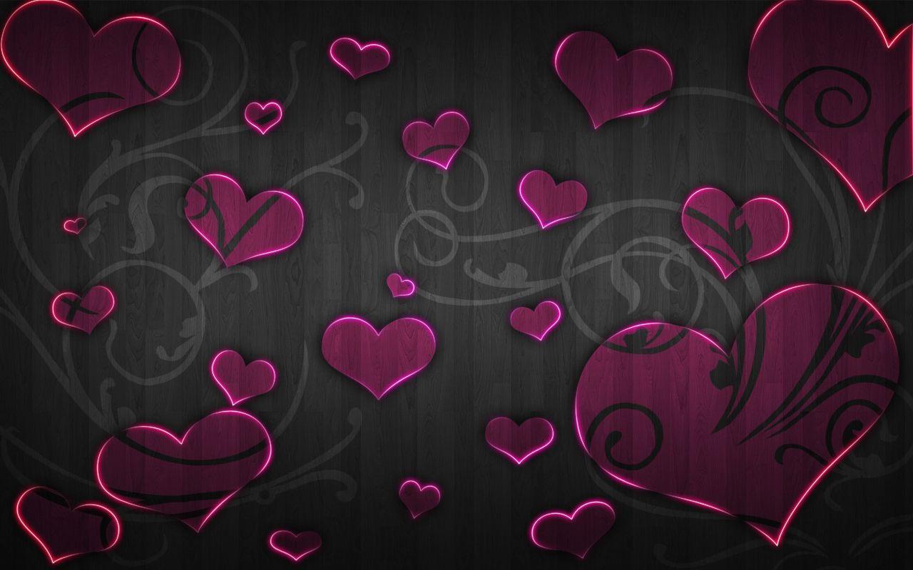 1280x800 Black And Pink Wallpaper