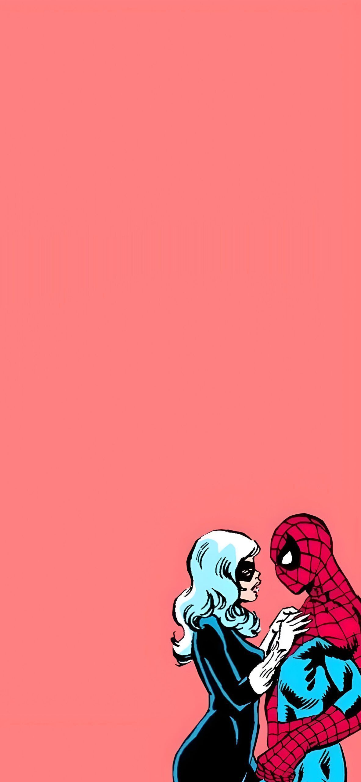 1183x2560 Spider Man And Black Cat Wallpaper