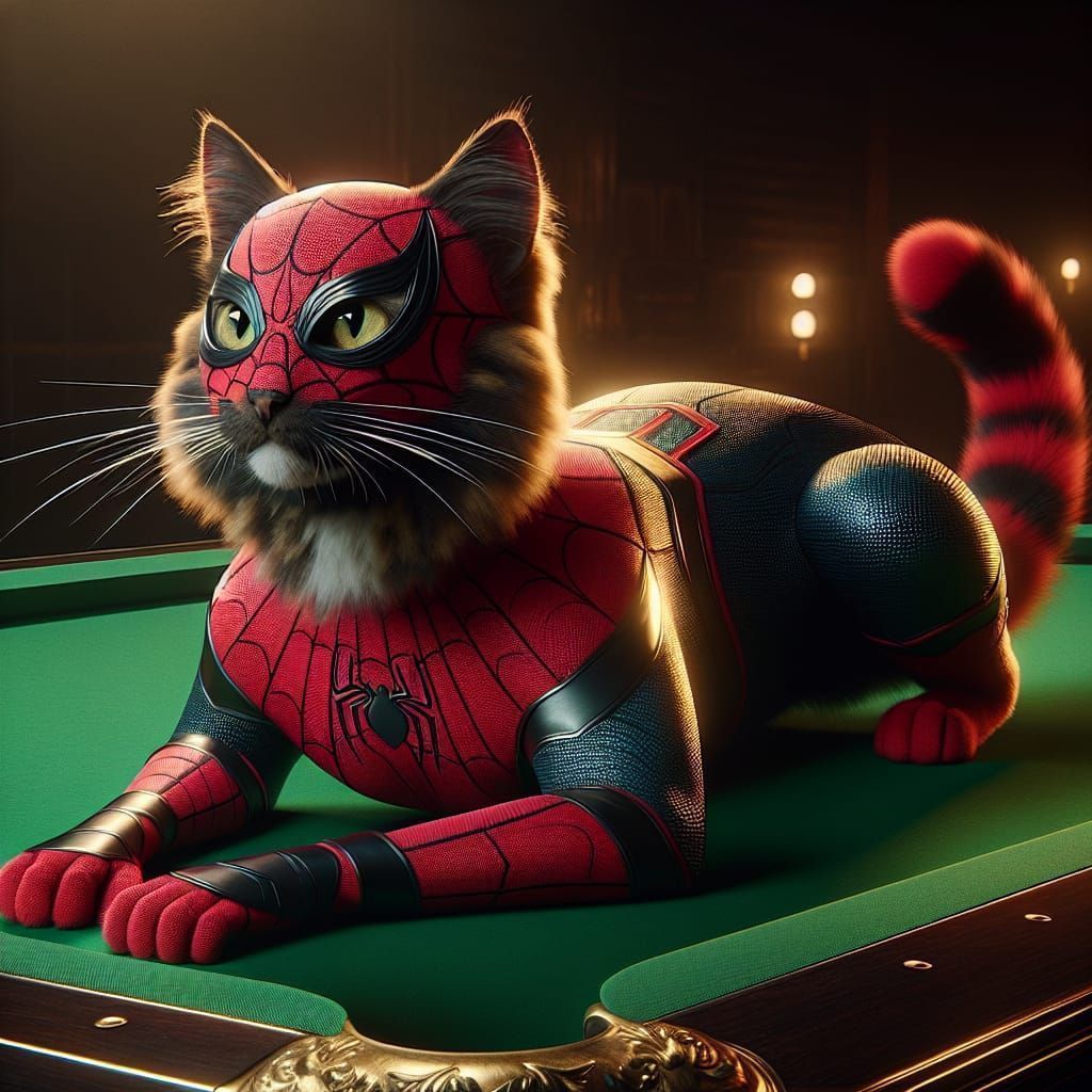 1024x1024 Spiderman Cat
