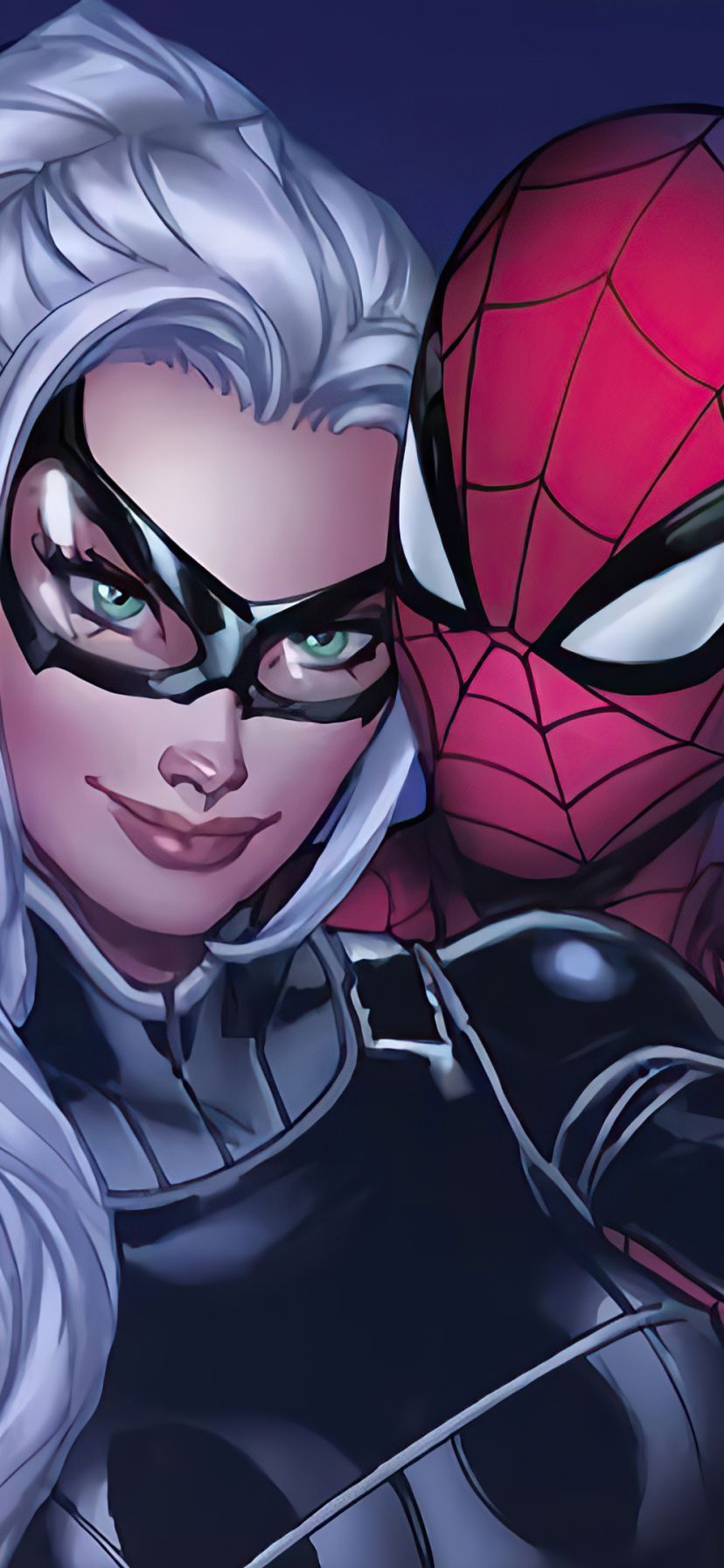 828x1792 Download Black Cat Marvel Comics