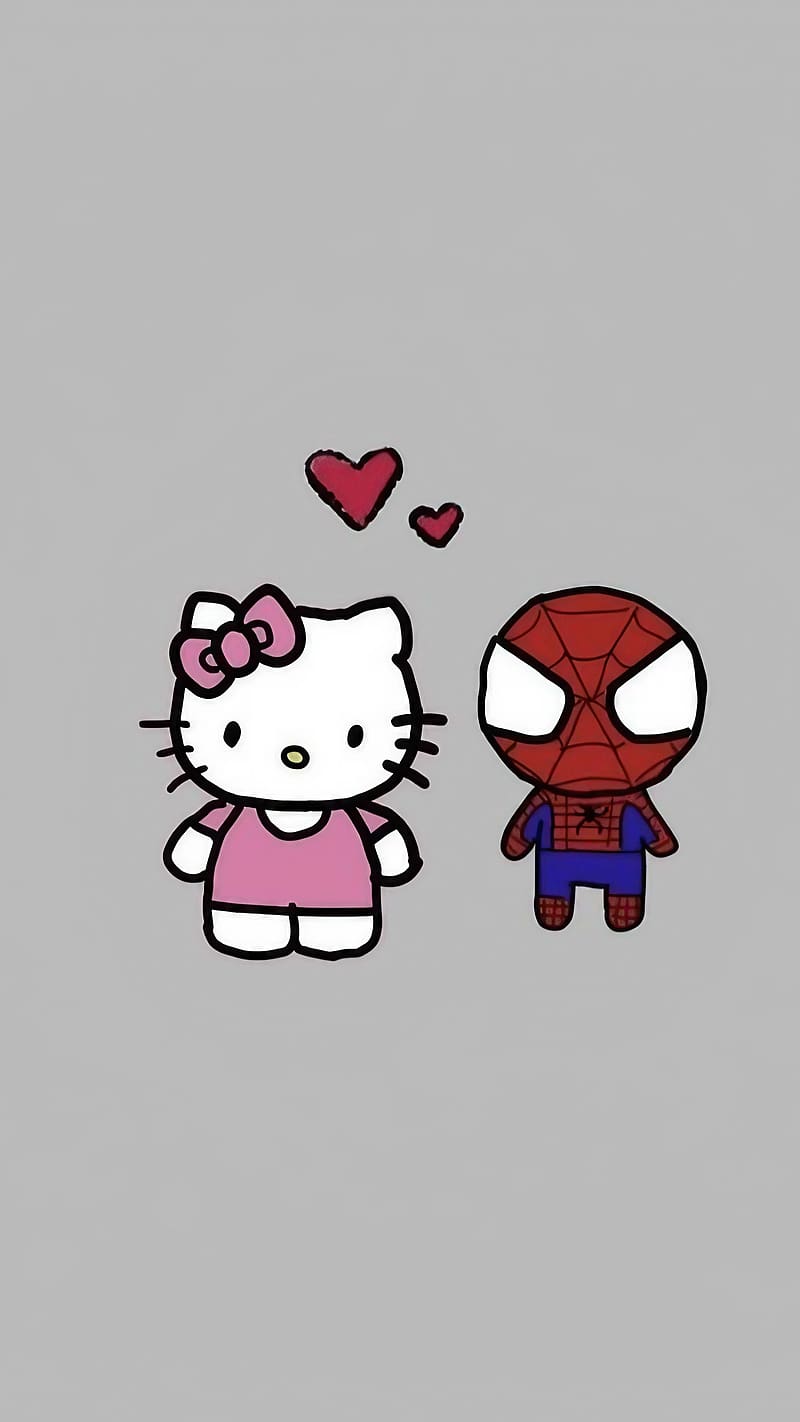 800x1422 Y Hello Kitty, kitty and spiderman