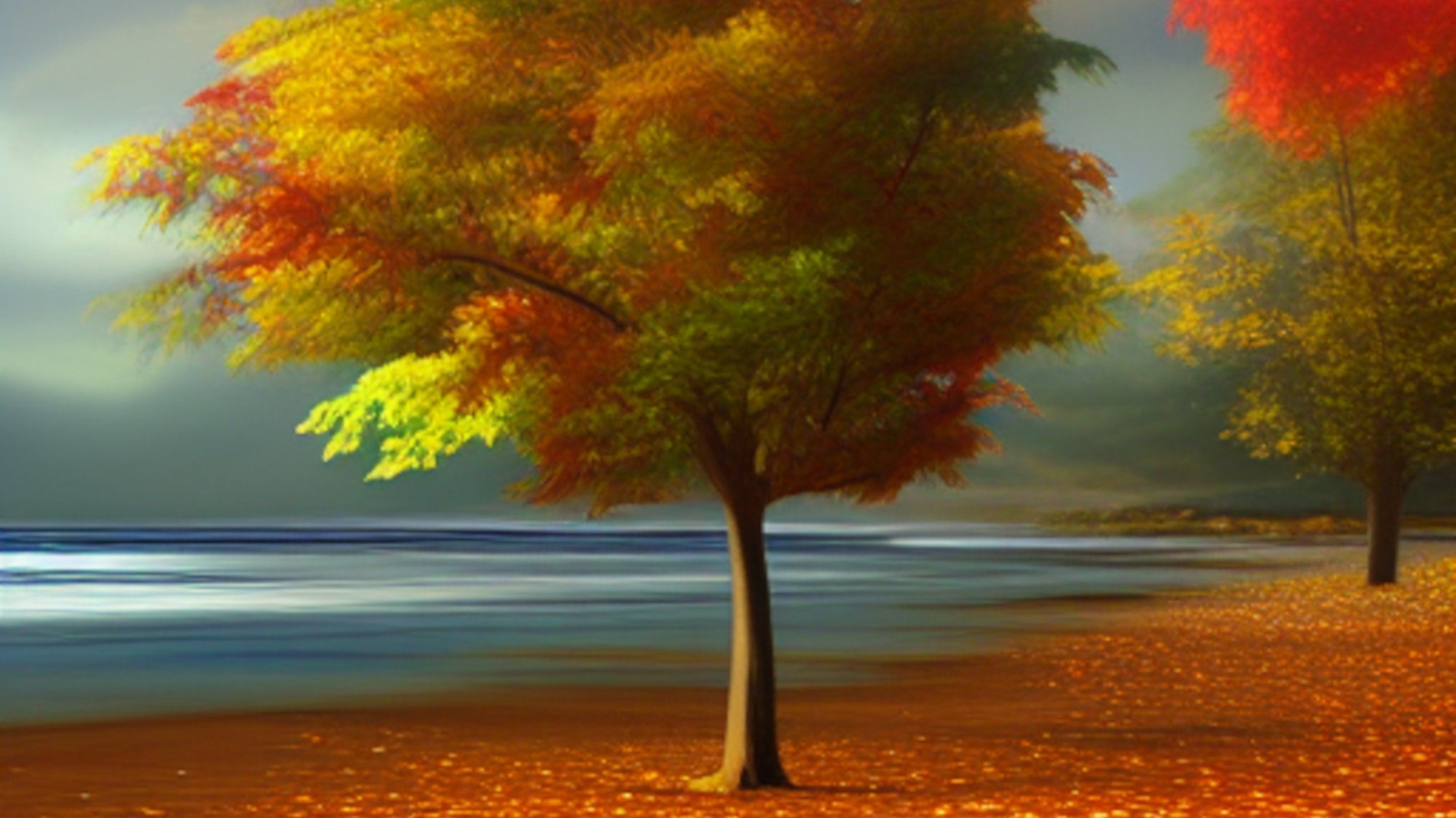 3000x1687 Fall Beach Picture Background