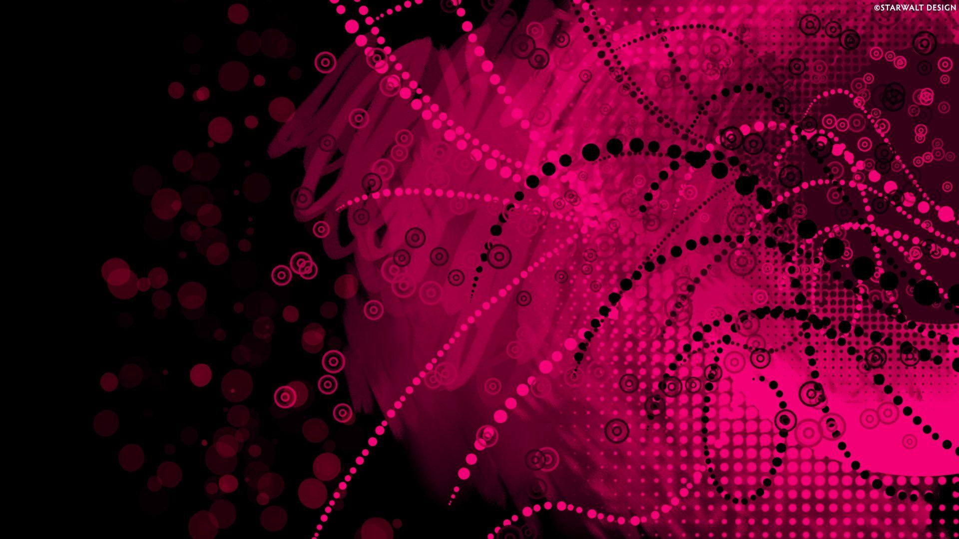 1920x1080 Pink and Black Wallpaper