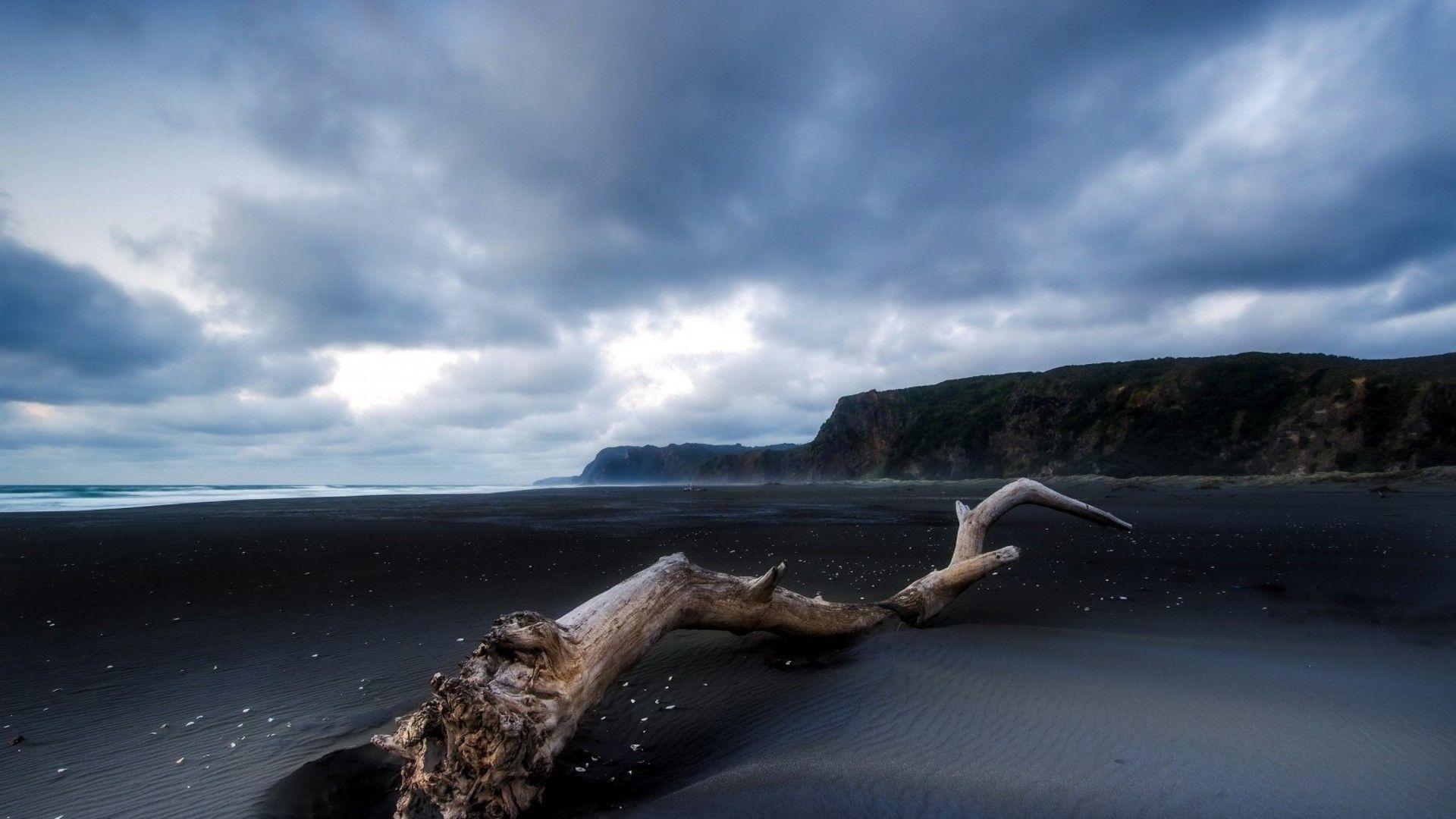 Premium Photo  Water over black sand beach background iceland wallpaper  relax and chill concepts image with copy space