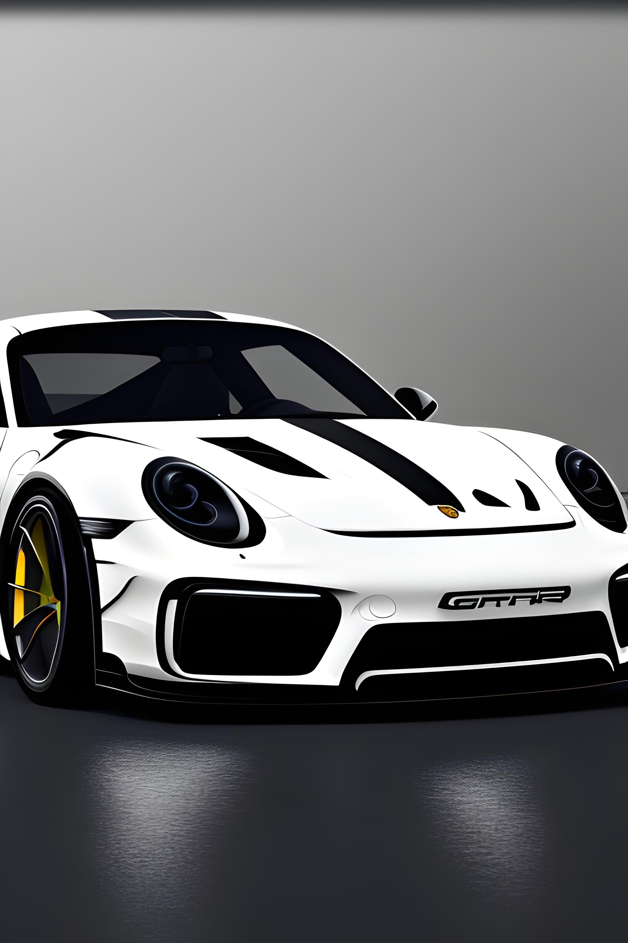 2048x3072 Porsche White Wallpaper