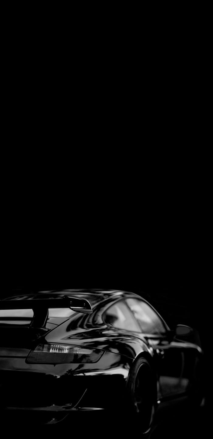 700x1439 Black Porsche iPhone Wallpaper