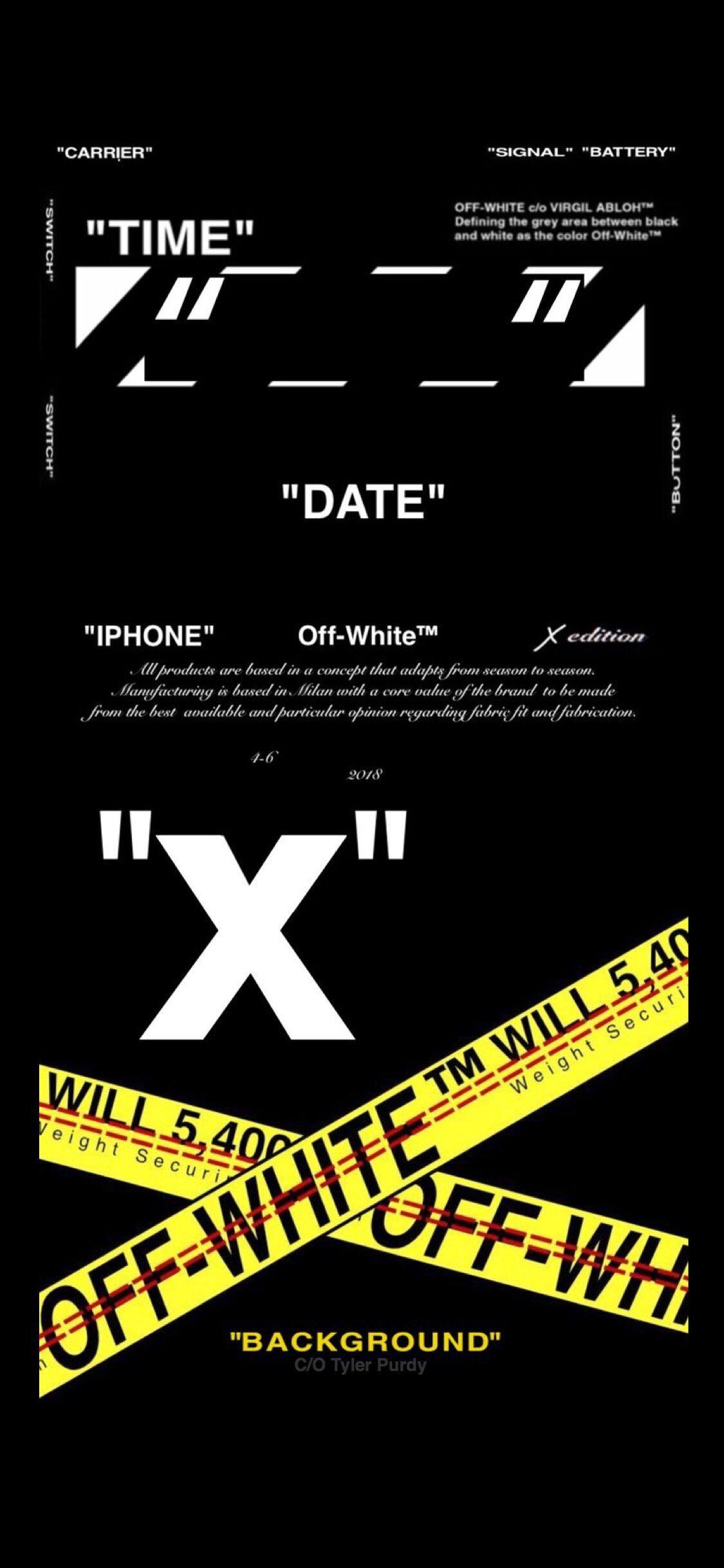 virgil abloh on X: Off-White™ EM PTY GALLERY phone wallpaper