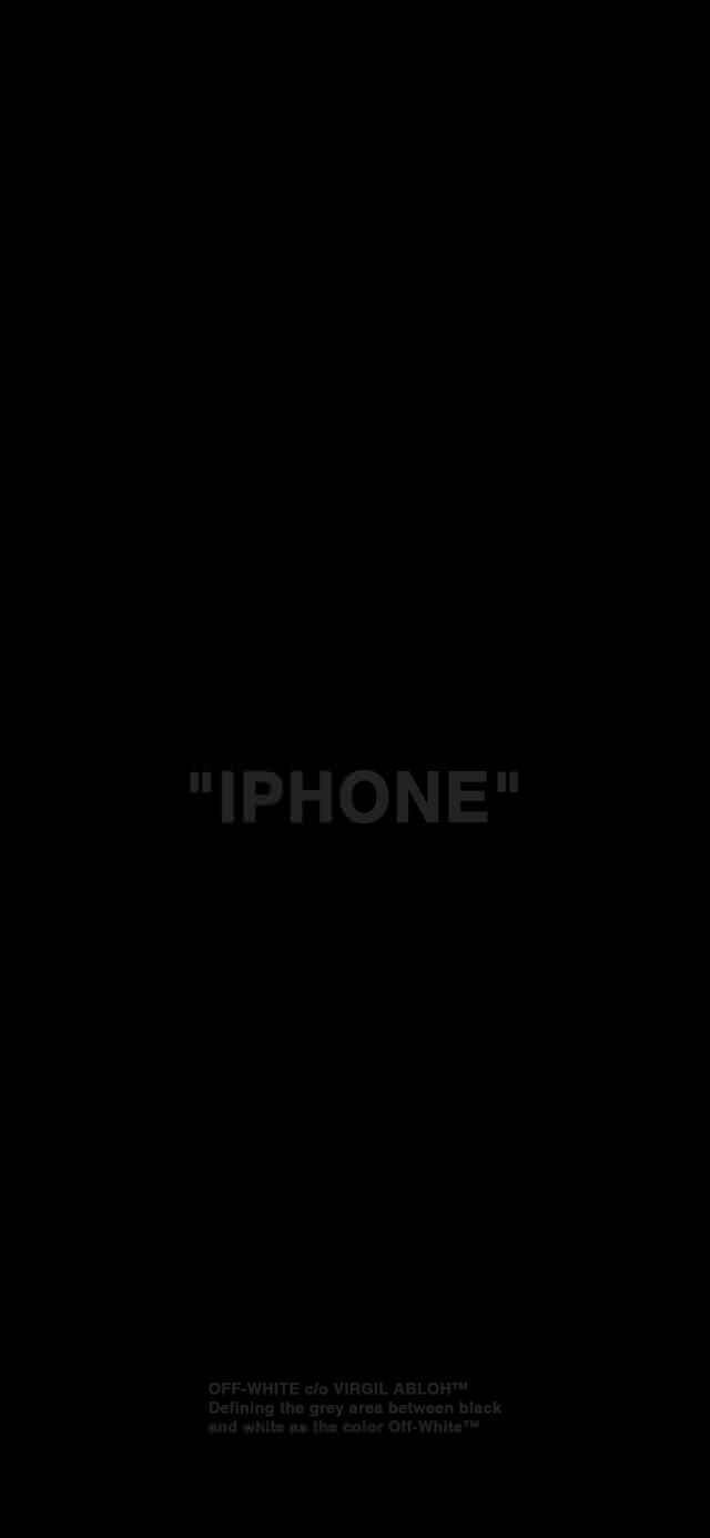 640x1386 Off white x iPhone. iPhone X Wallpaper X