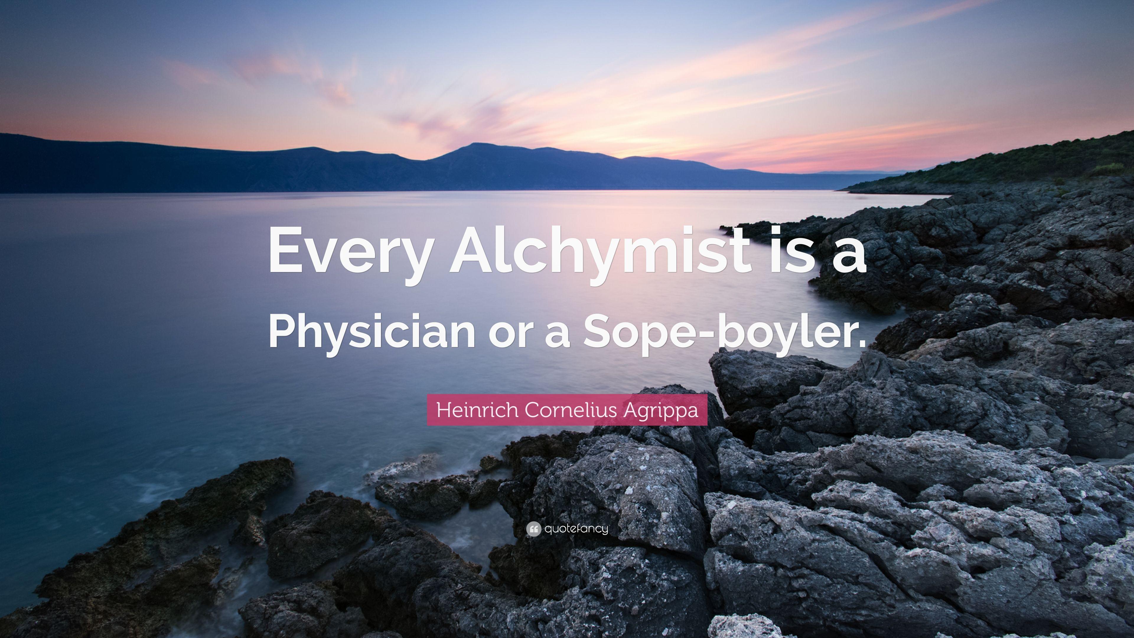 3840x2160 Heinrich Cornelius Agrippa Quote: “Every Alchymist is a