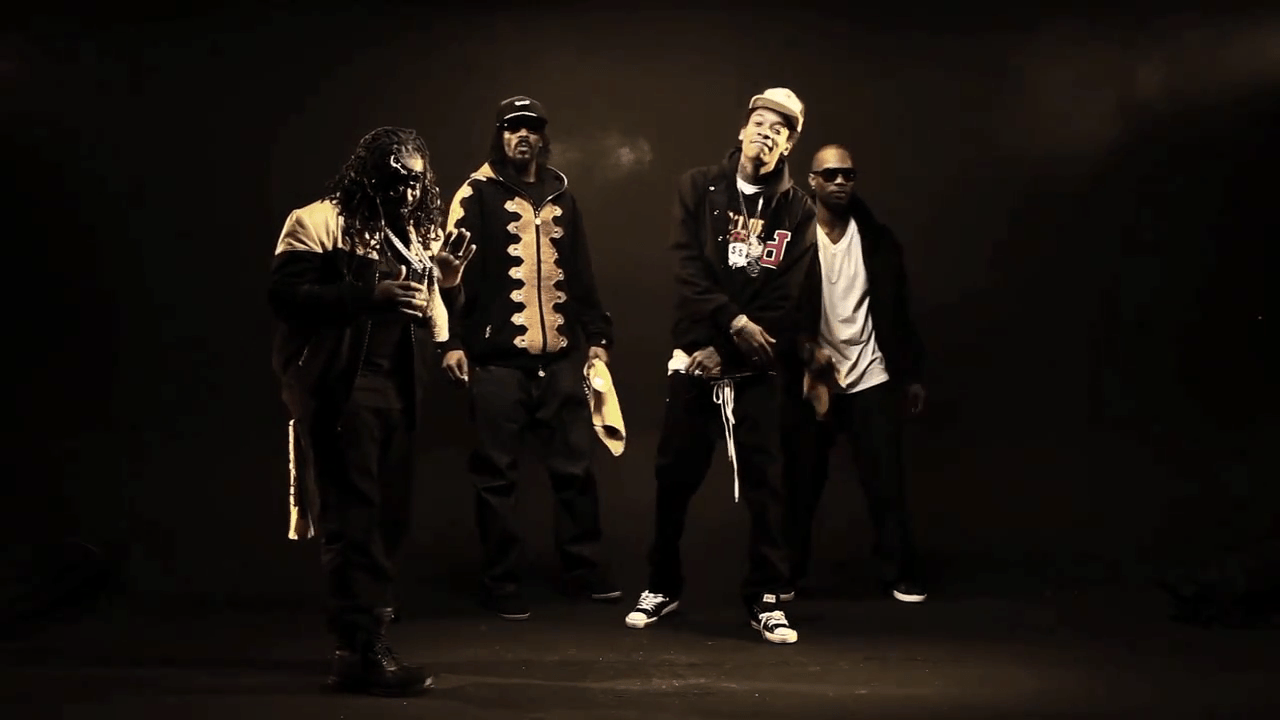 1280x720 Black And Yellow Wiz Khalifa 2 Wide Wallpaper