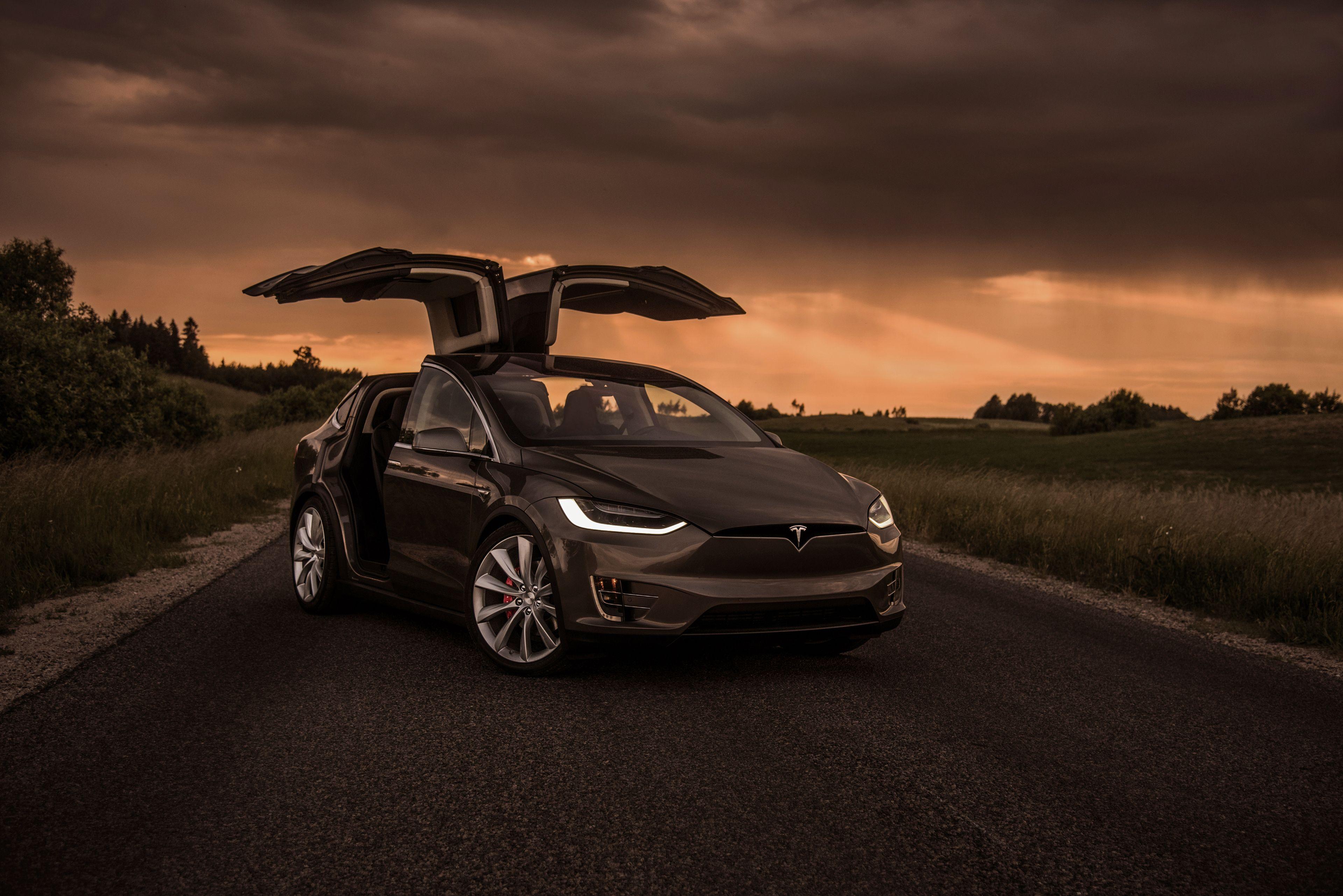3840x2563 Tesla Model X Front, HD Cars, 4k Wallpaper, Image