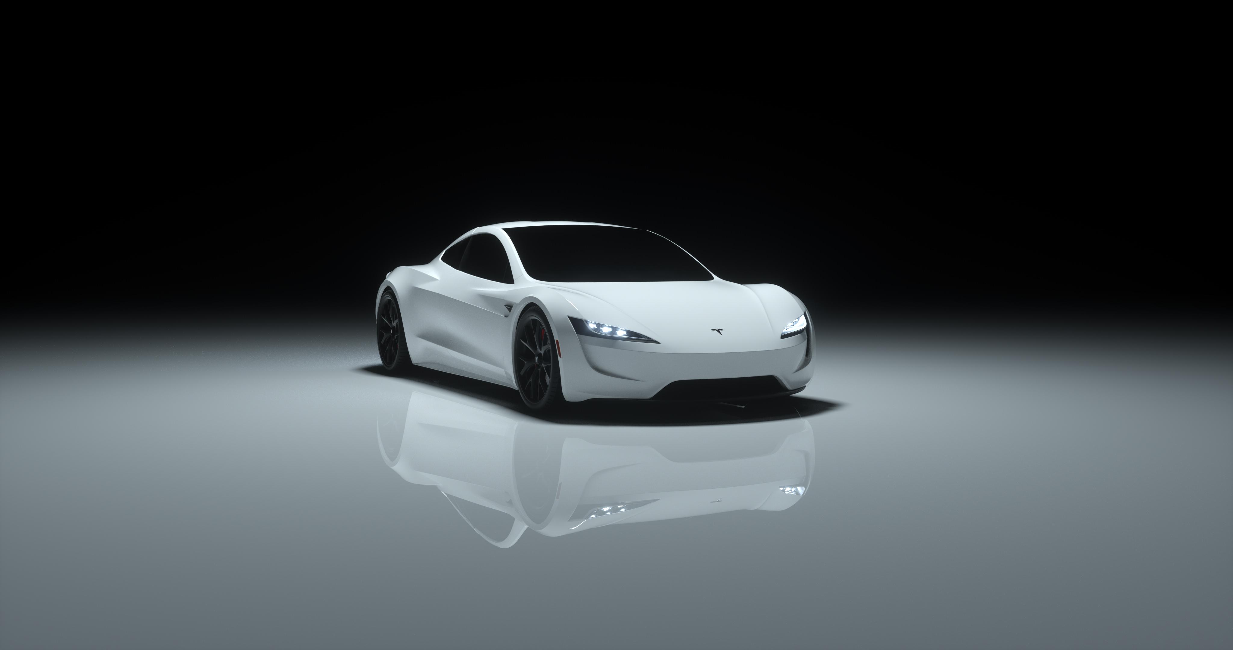 Wanted a Tesla Roadster wallpaper so I made this from a Grand Basel photo  In 4k enjoy  rteslamotors
