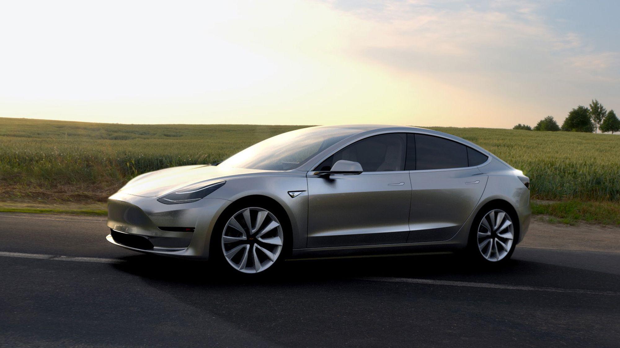2000x1125 Tesla Model 3 Wallpaper