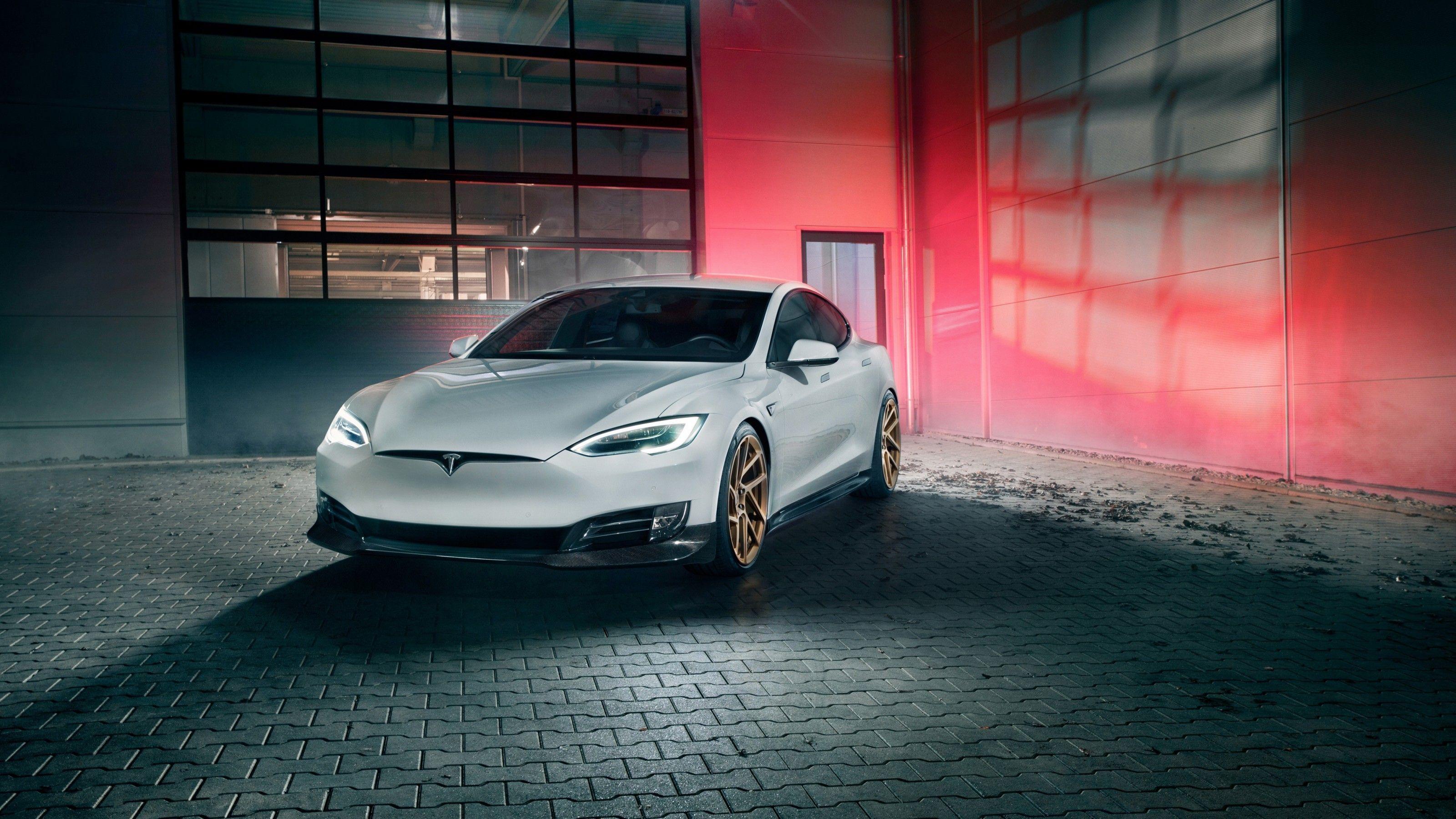 3200x1800 Download 3200x1800 Tesla Model S By Novitec, White, Cars