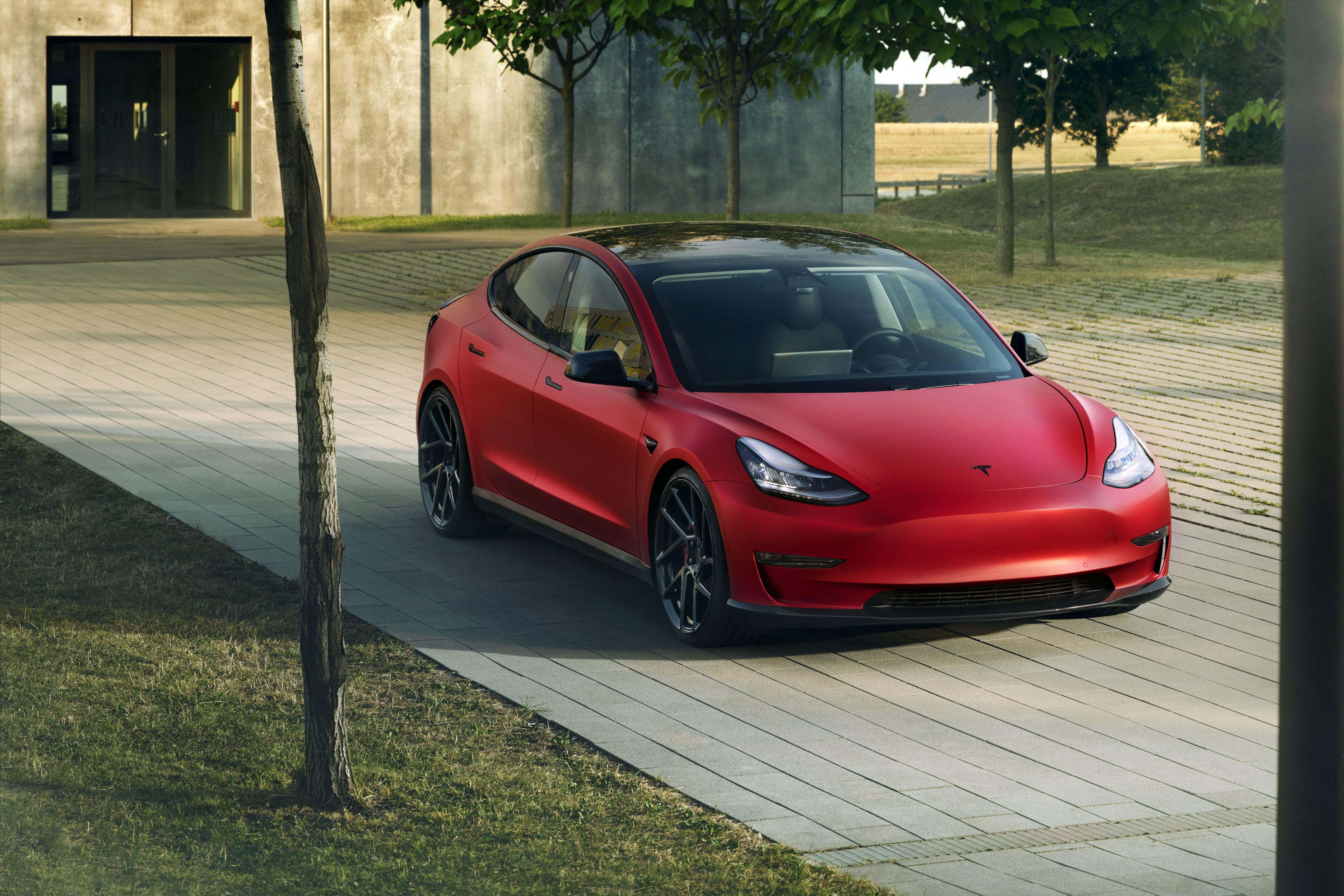 5120x3416 Wallpaper Tesla Model Novitec, 5K, Automotive