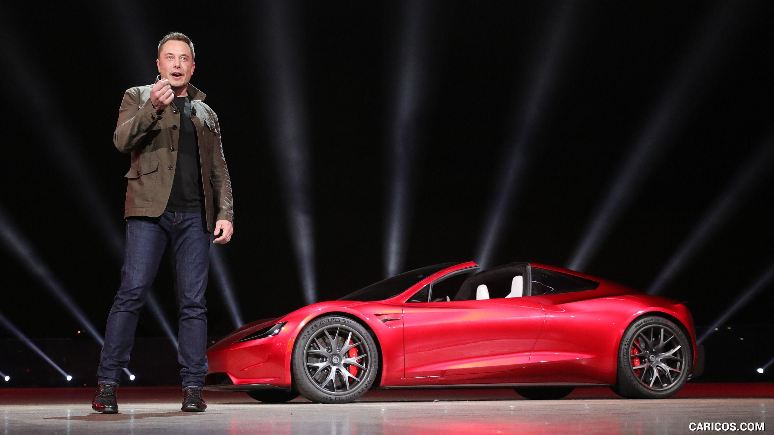 2560x1440 Tesla Roadster by .