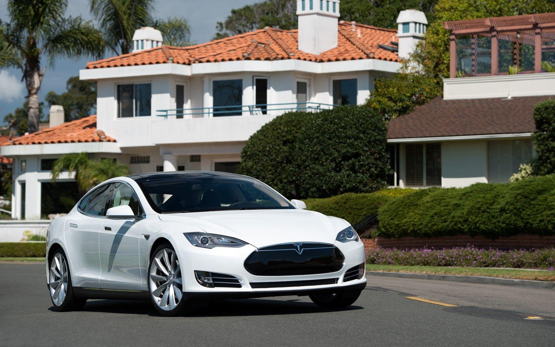 1920x1200 Tesla, Model s, Tesla model s, White, City wallpaper