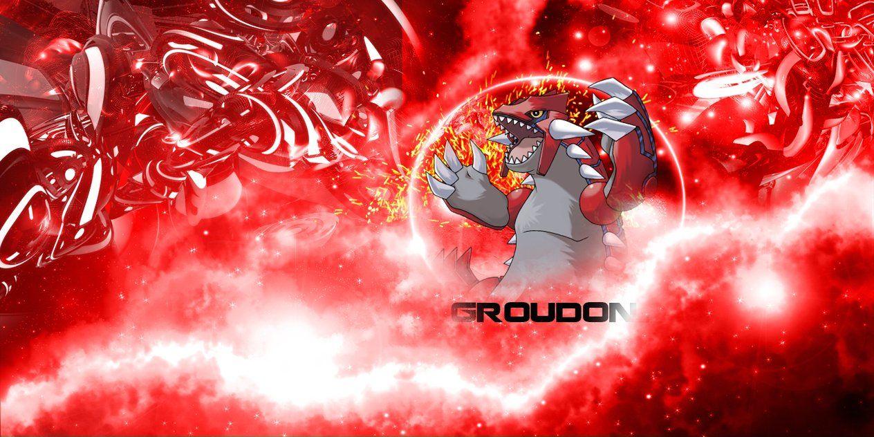 1264x632 HD Groudon Desktop Wallpaper