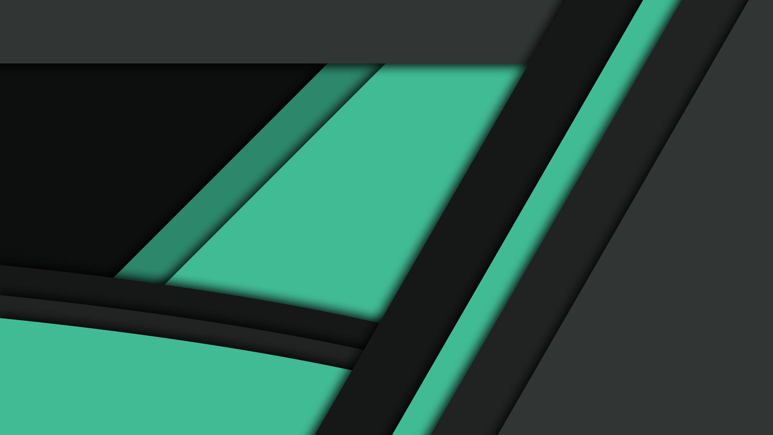 2560x1440 Black and Green Material Wallpaper [2560x1440]