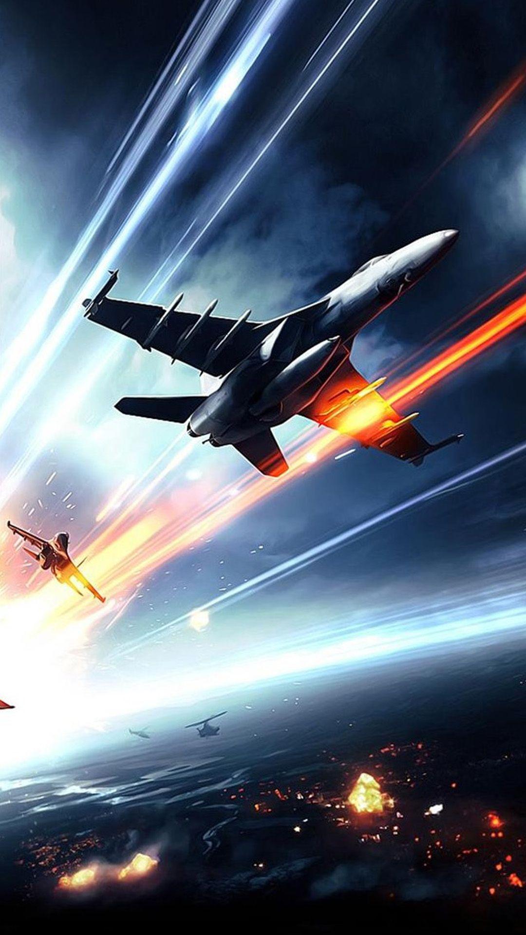 1080x1920 Battlefield Planes Fire Android wallpaper HD