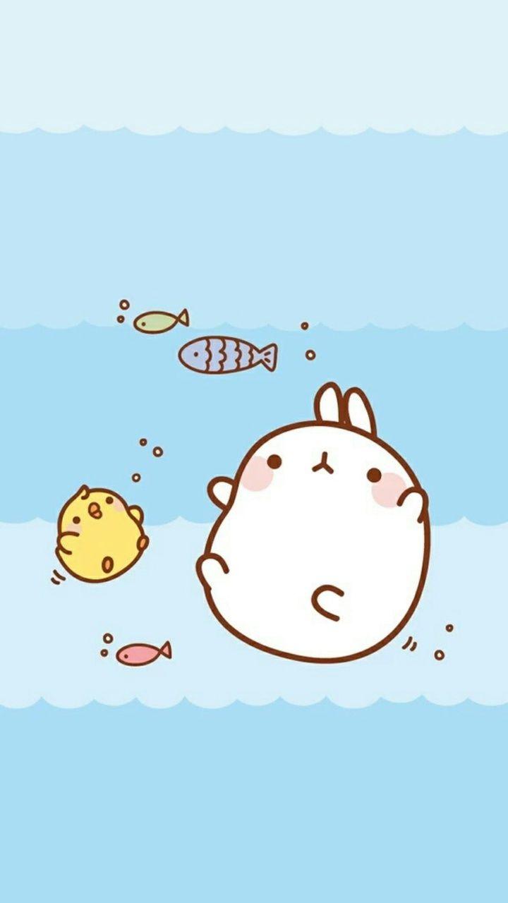 720x1280 art, bunny, cartoon, cute art, cute baby, cute illustration