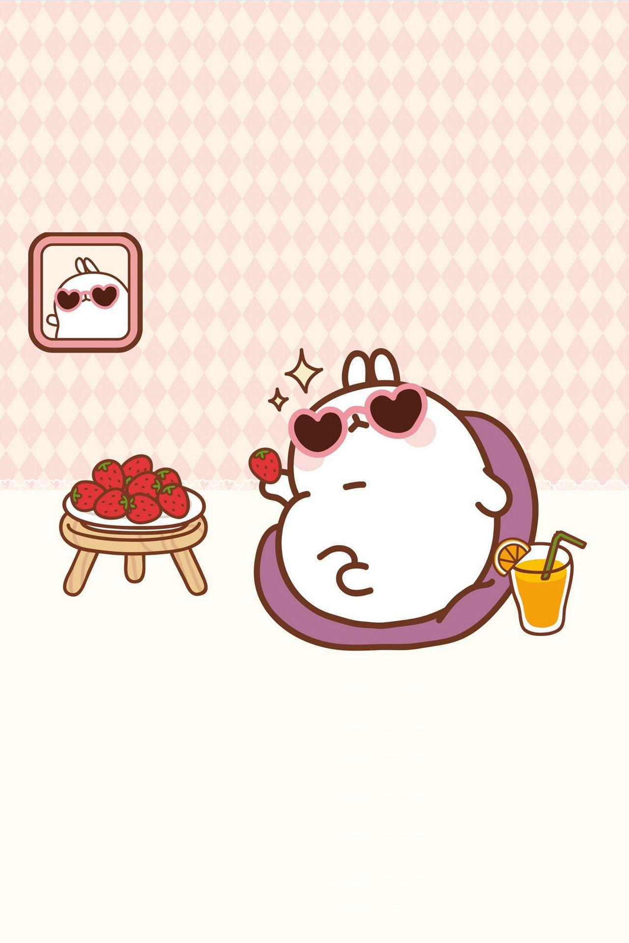 1280x1920 sweet kawaii Molang Wallpaper 2015. kawaii in 2019