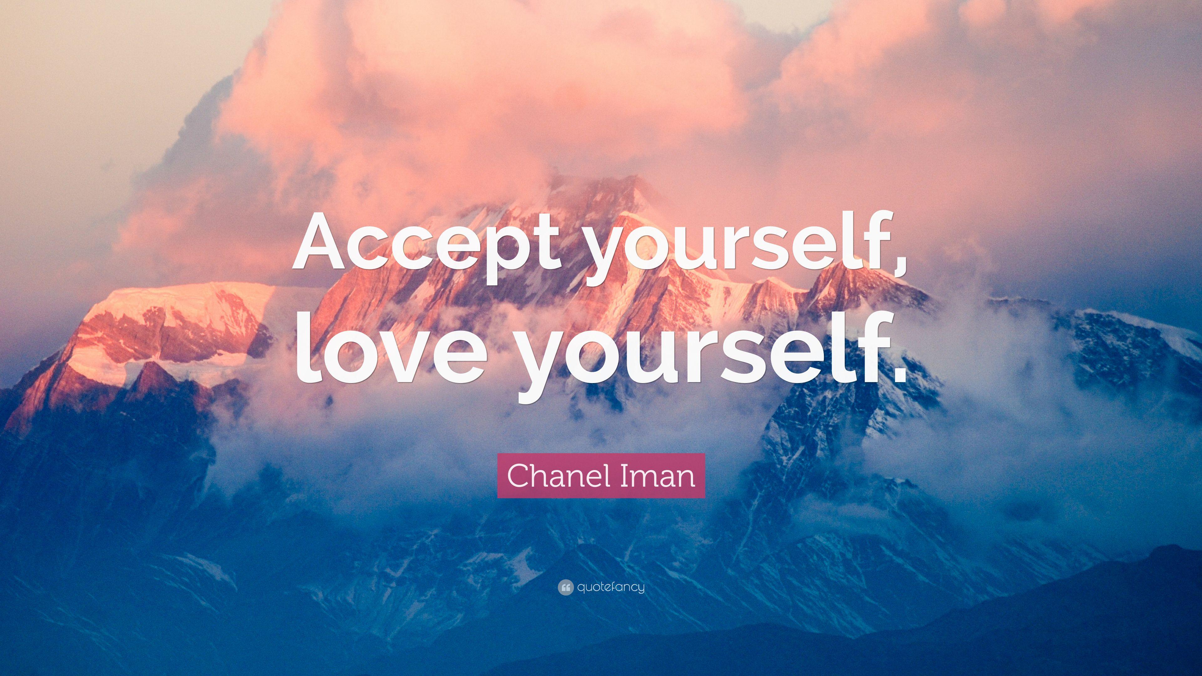 3840x2160 Chanel Iman Quote: “Accept yourself, love yourself.” 7