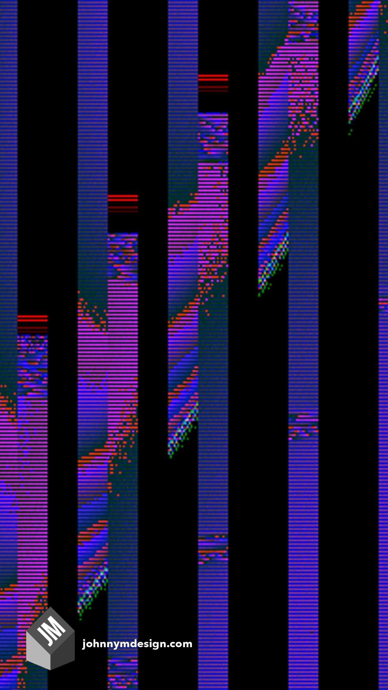 1242x2208 Glitch Wallpaper