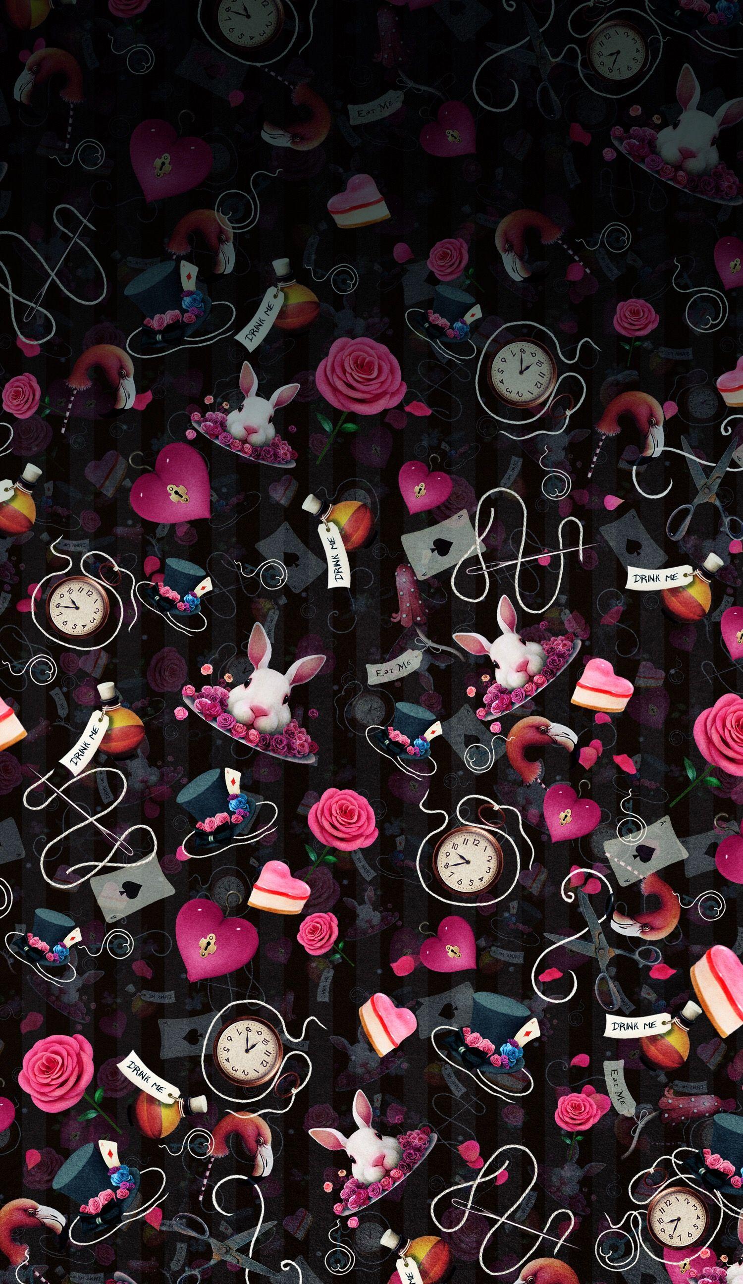 1500x2592 Alice In Wonderland iPhone Wallpaper