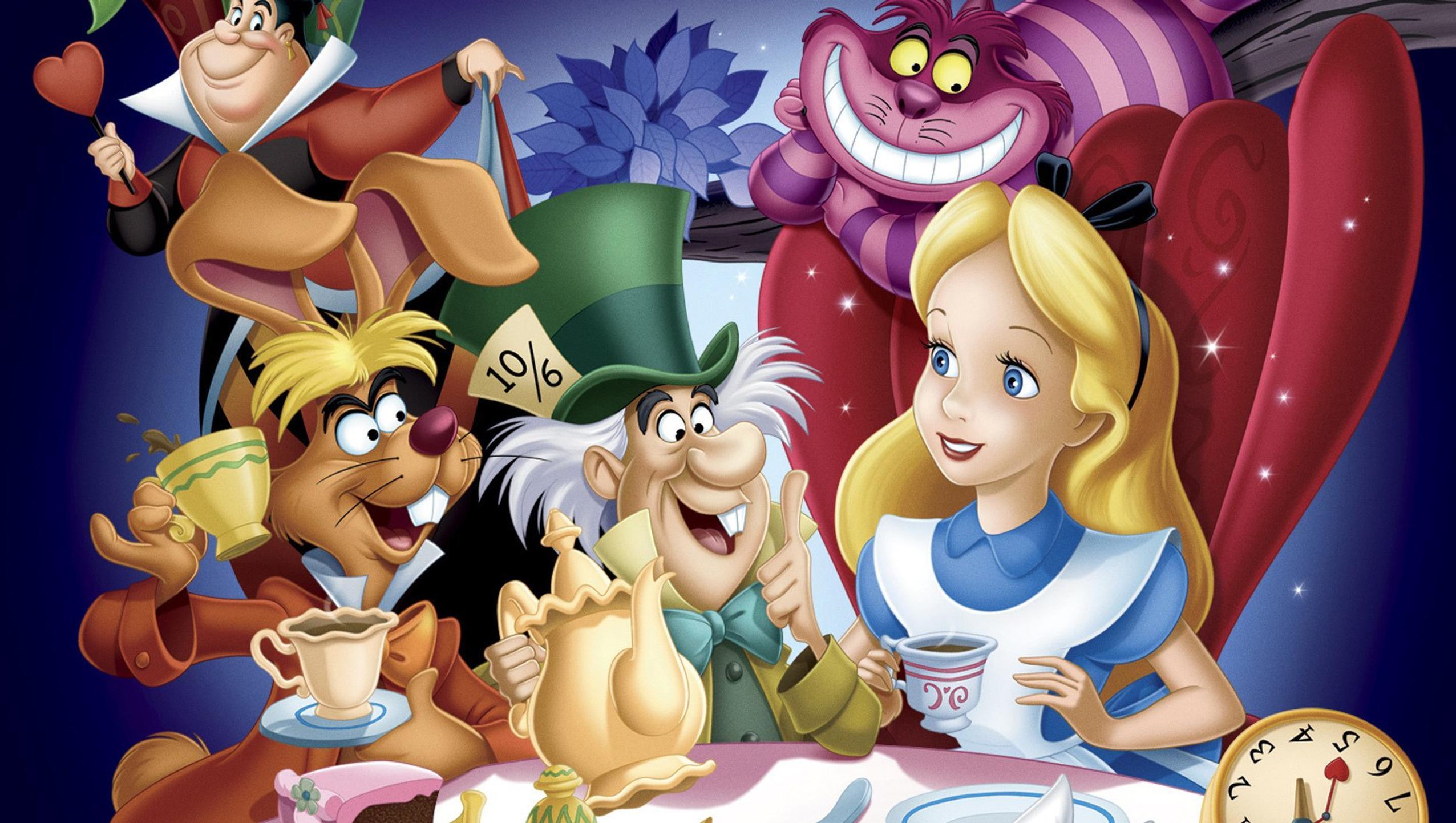 Alice in wonderland cartoon