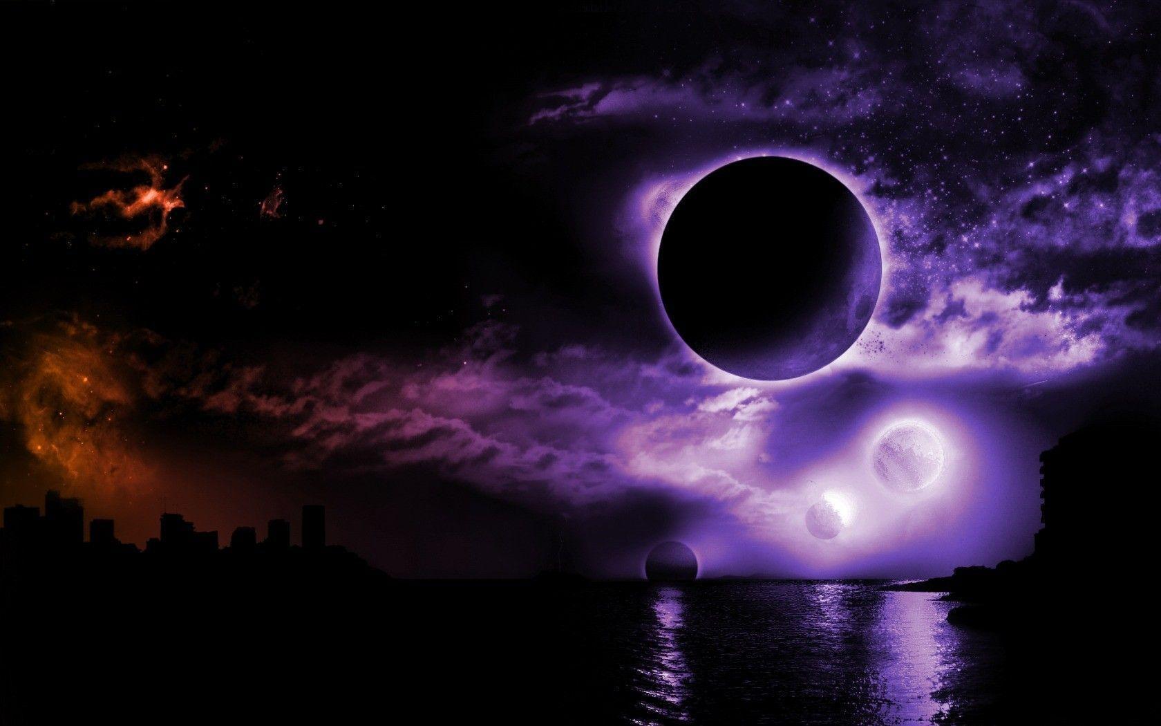 1680x1050 Dark Space Wallpaper