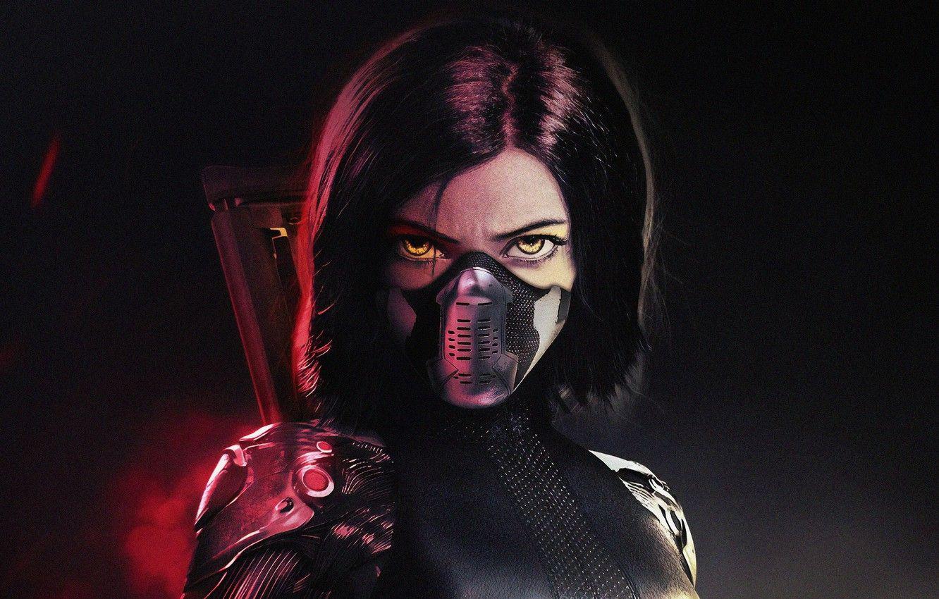 1332x850 Wallpaper look, girl, mask, Alita Battle Angel (2019), Alita Battle Angel image for desktop, section фильмы
