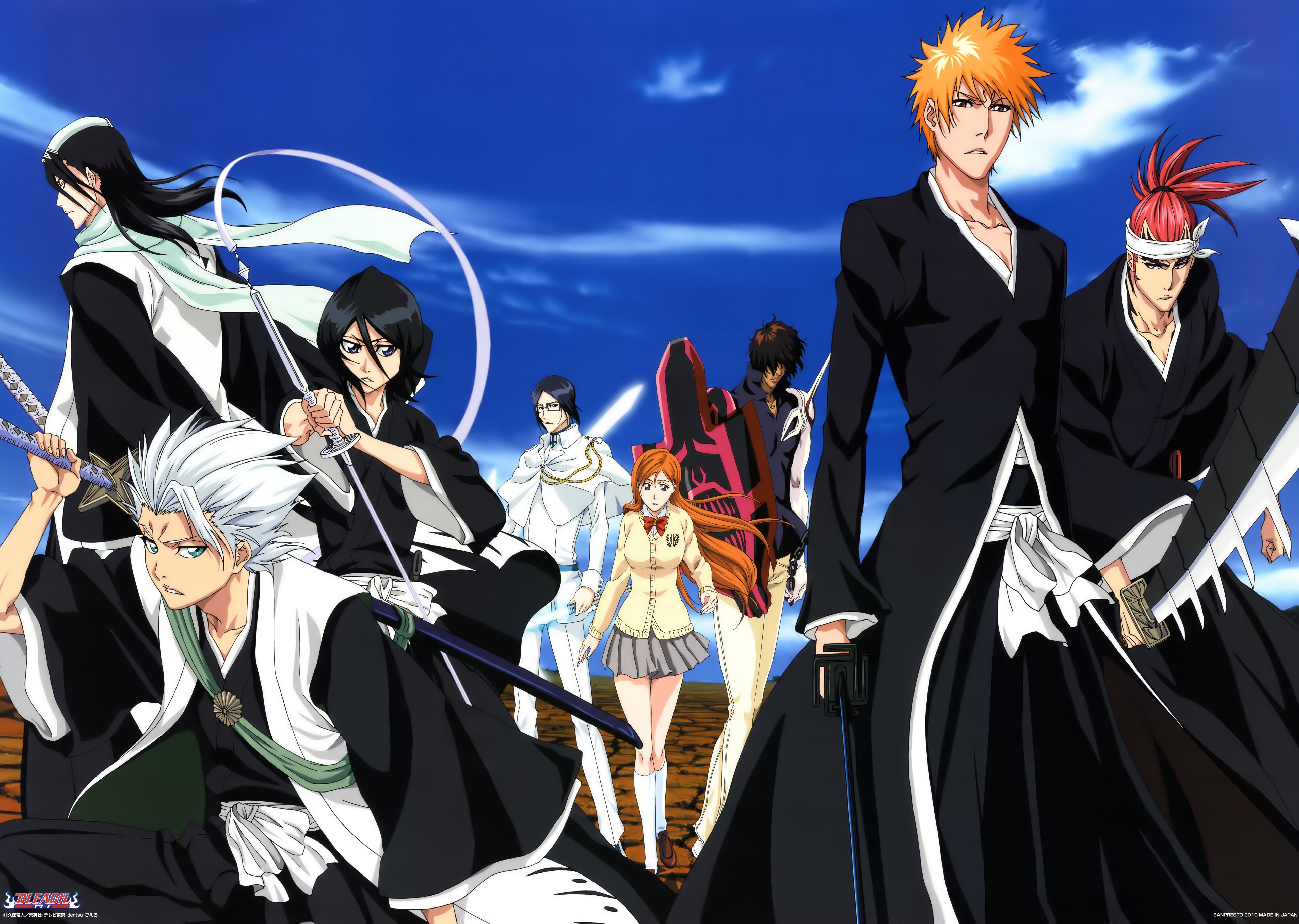 5115x3640 Renji Abarai, Byakuya Kuchiki, Bleach