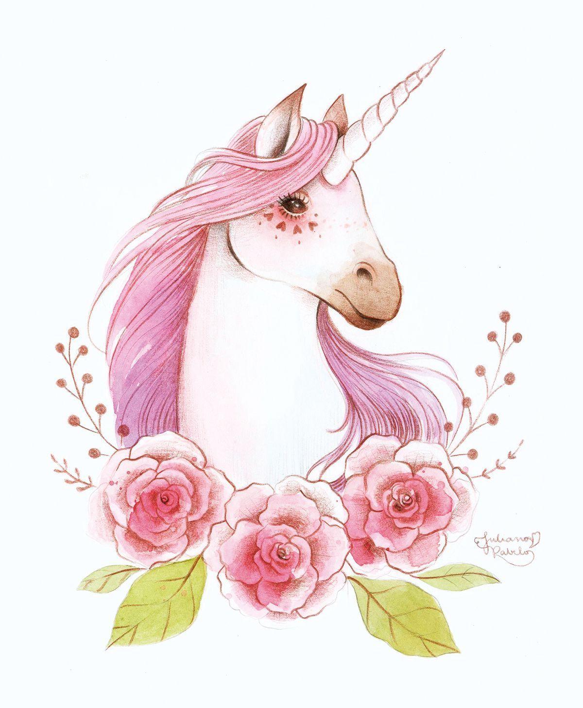 1200x1456 Watercolor Unicorn Wallpaper