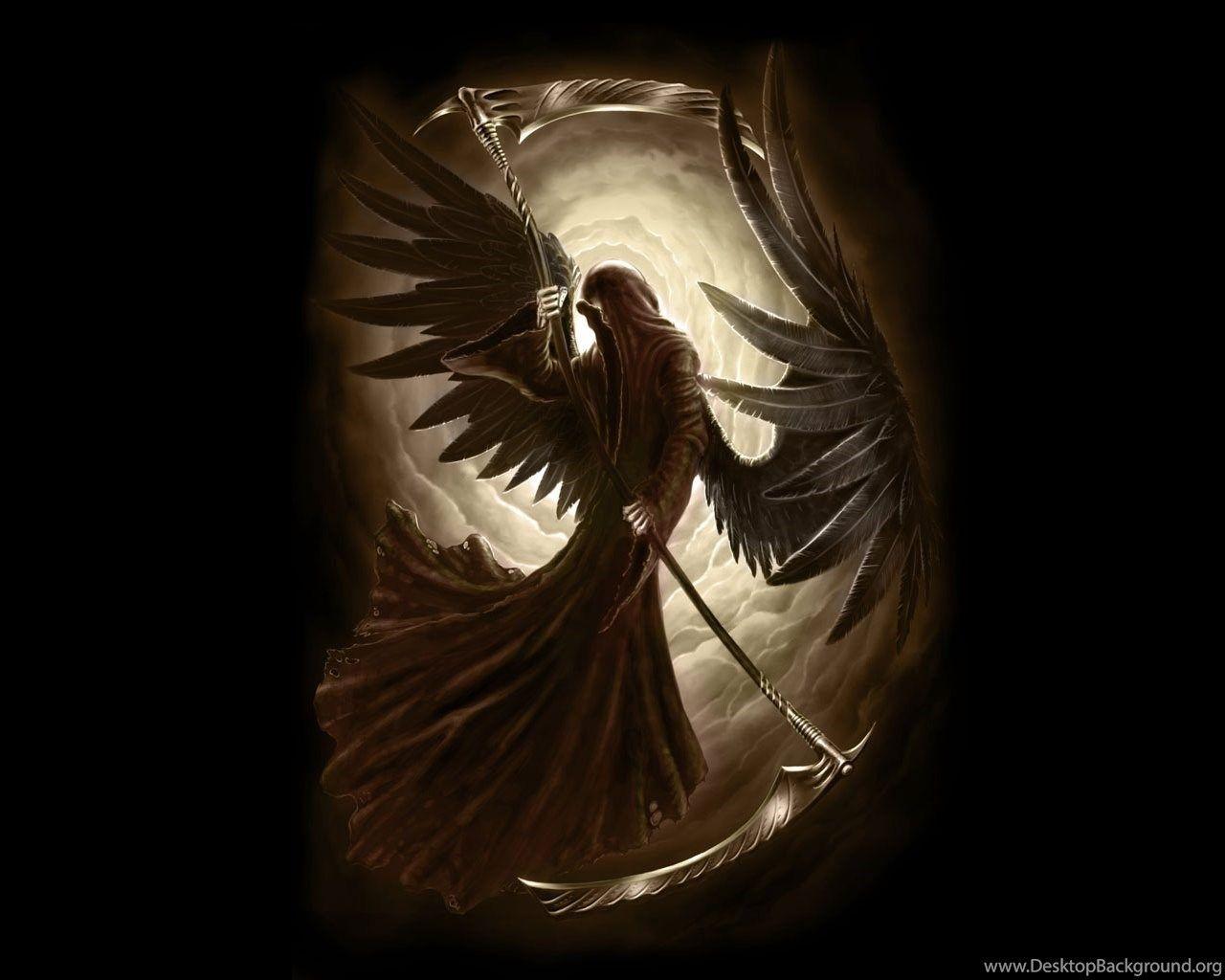 1280x1024 Black Life Angel Wallpaper From Angels Wallpaper Desktop