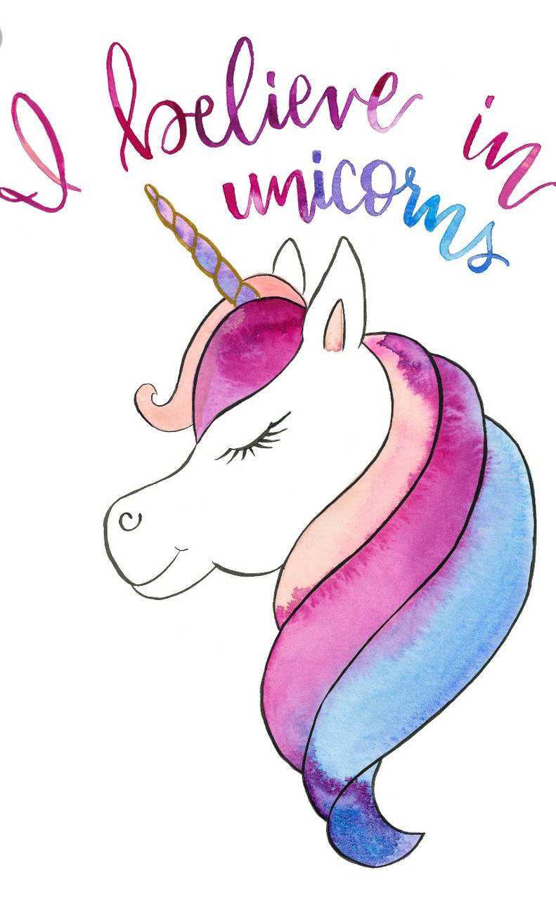 791x1280 Believe in unicorns Wallpaper