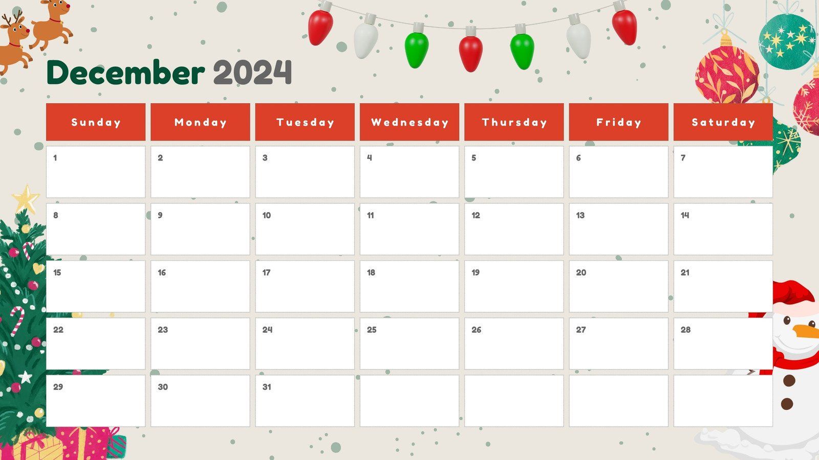 1600x900 Free custom printable Christmas