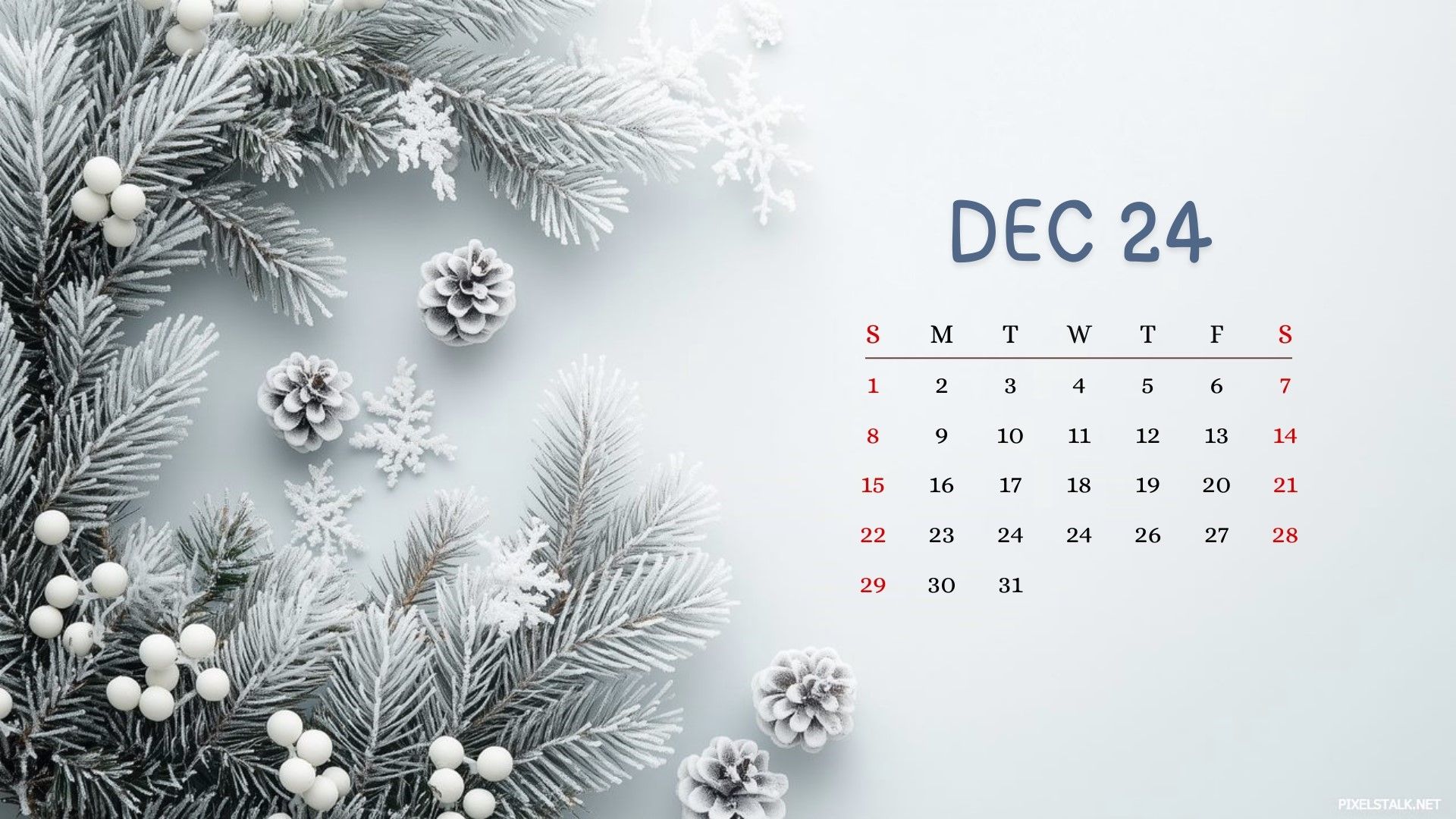 1920x1080 December 2024 Calendar Desktop