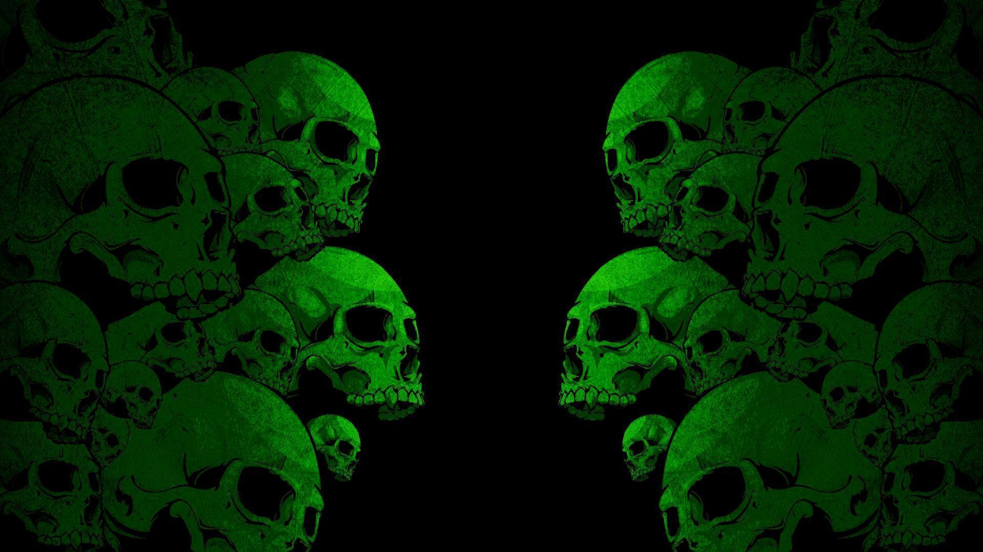 Green skull wallpaper by LastKnownMeal on DeviantArt