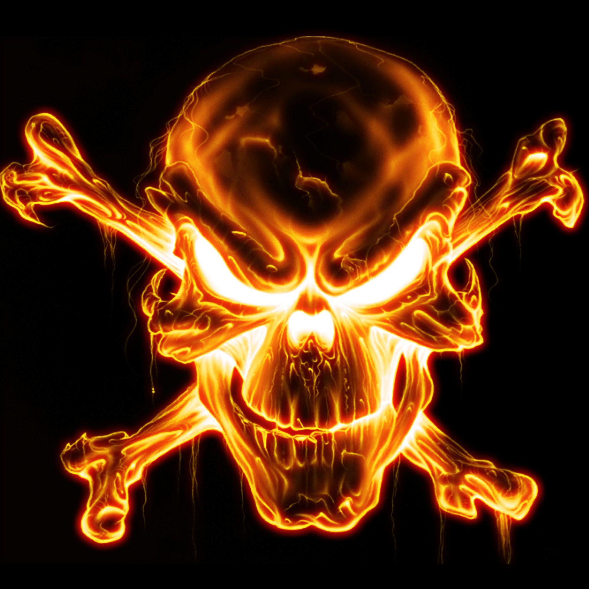 Fire Skull Wallpapers - Top Free Fire Skull Backgrounds - WallpaperAccess